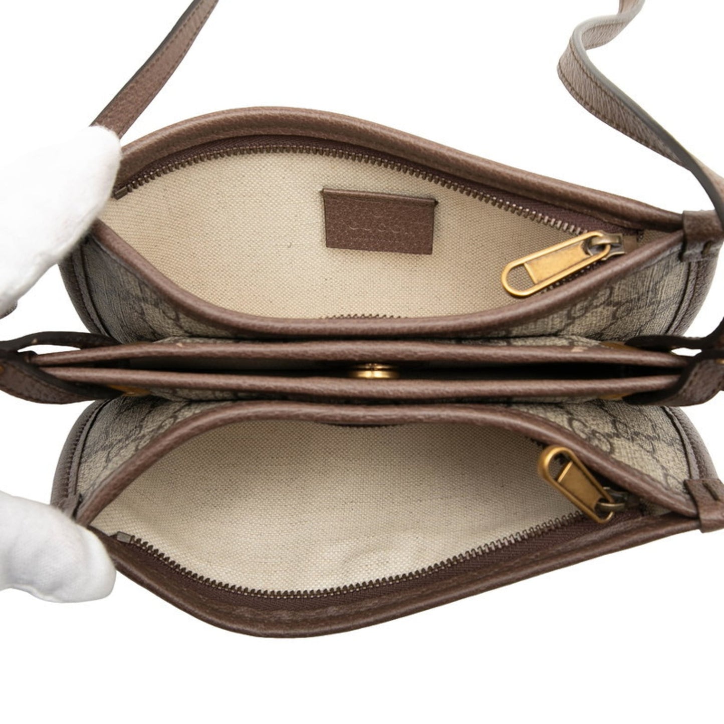 Gucci Ophidia Beige Multi-Color Pvc Leather Shoulder Bag ( )