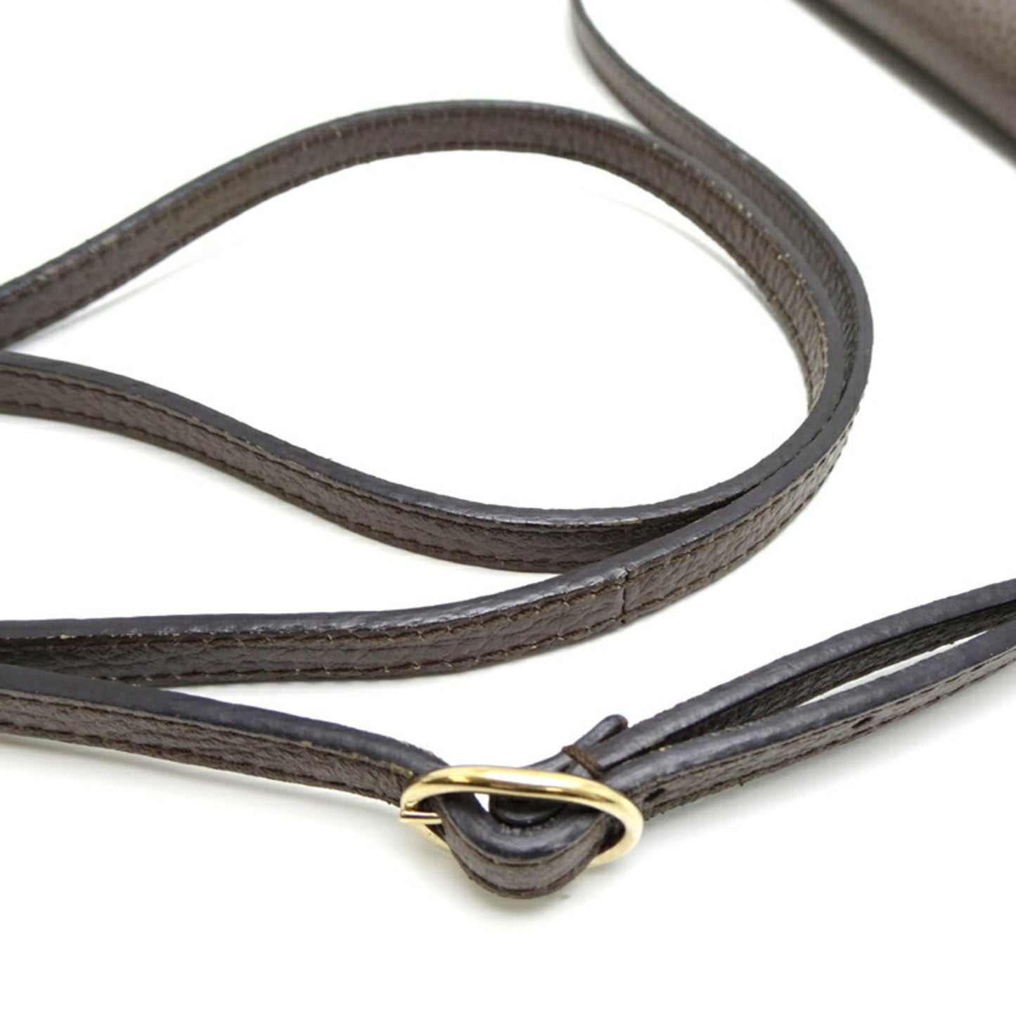 Gucci Grayish Pink Leather Chain/Shoulder Wallet ( )