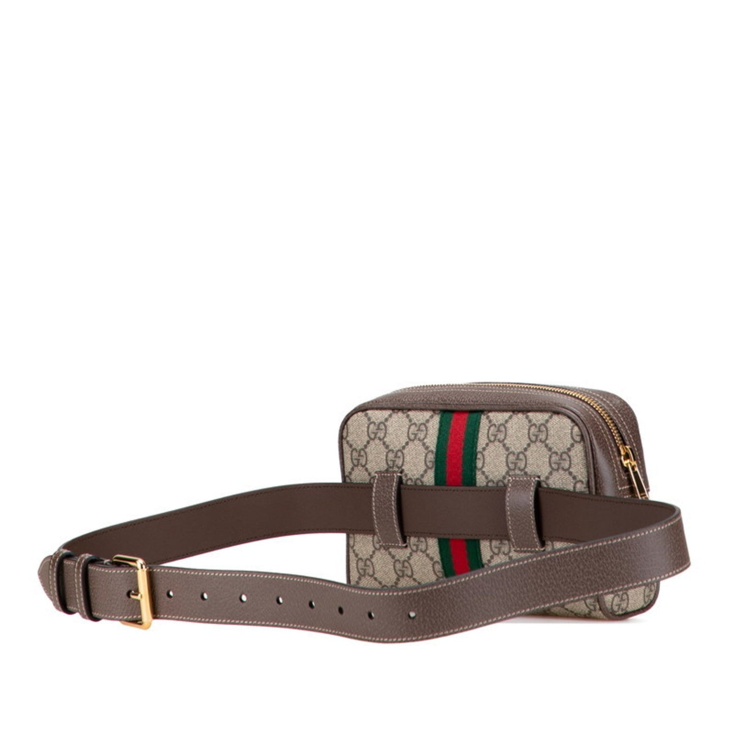 Gucci Ophidia Beige Brown Pvc Leather Fanny Pack ( )