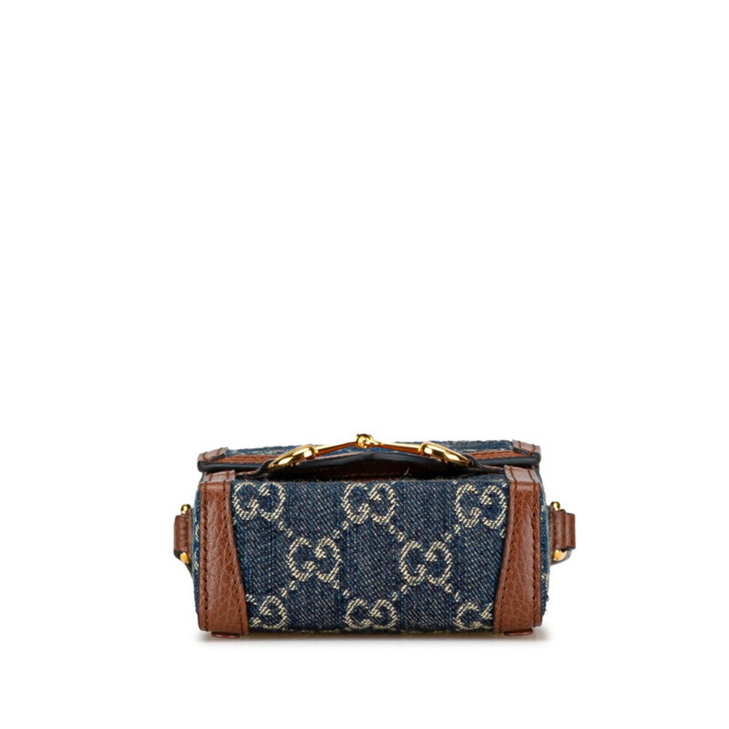 Gucci Brown Canvas Leather Shoulder Bag ( )