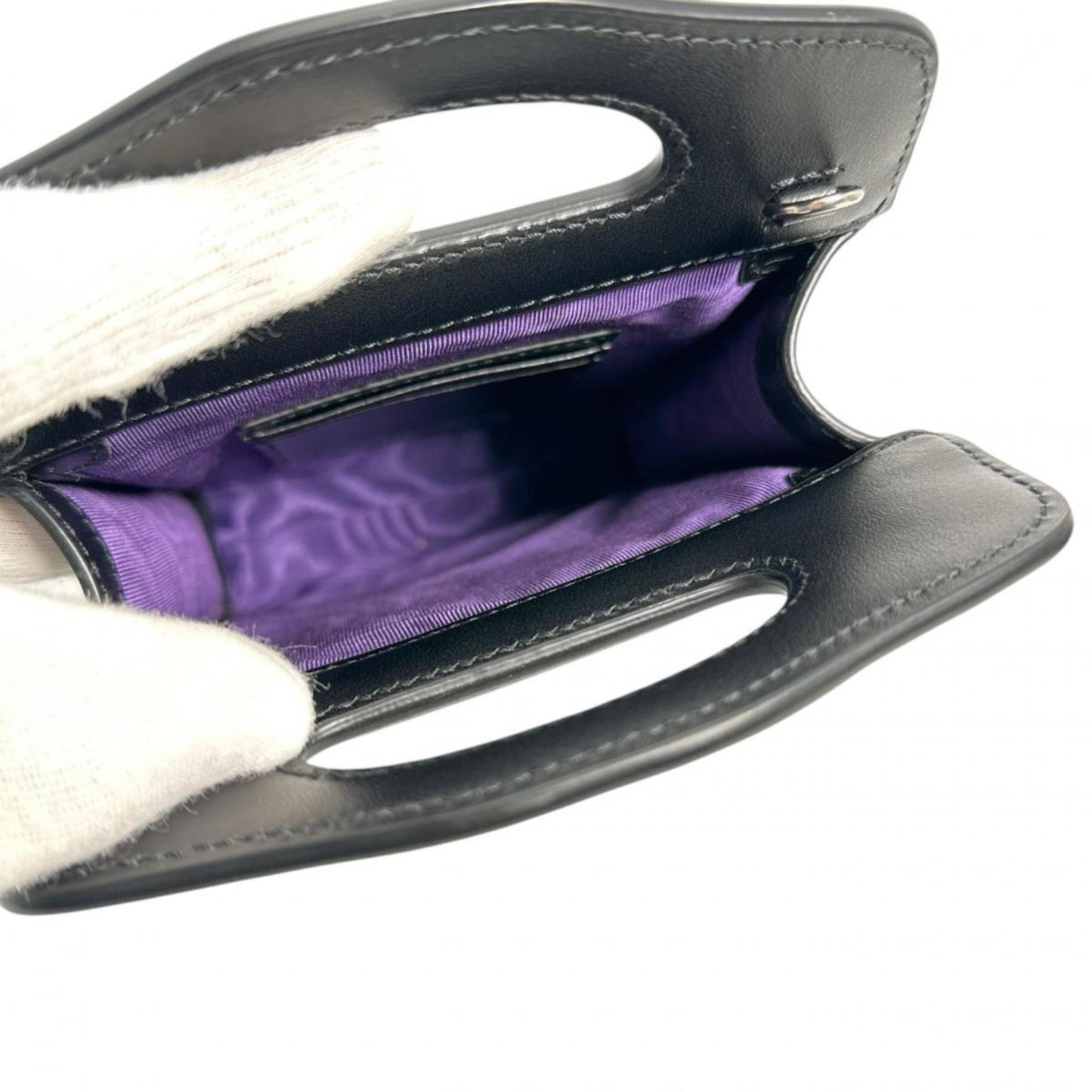 Gucci Black Nylon Leather Shoulder Bag ( )