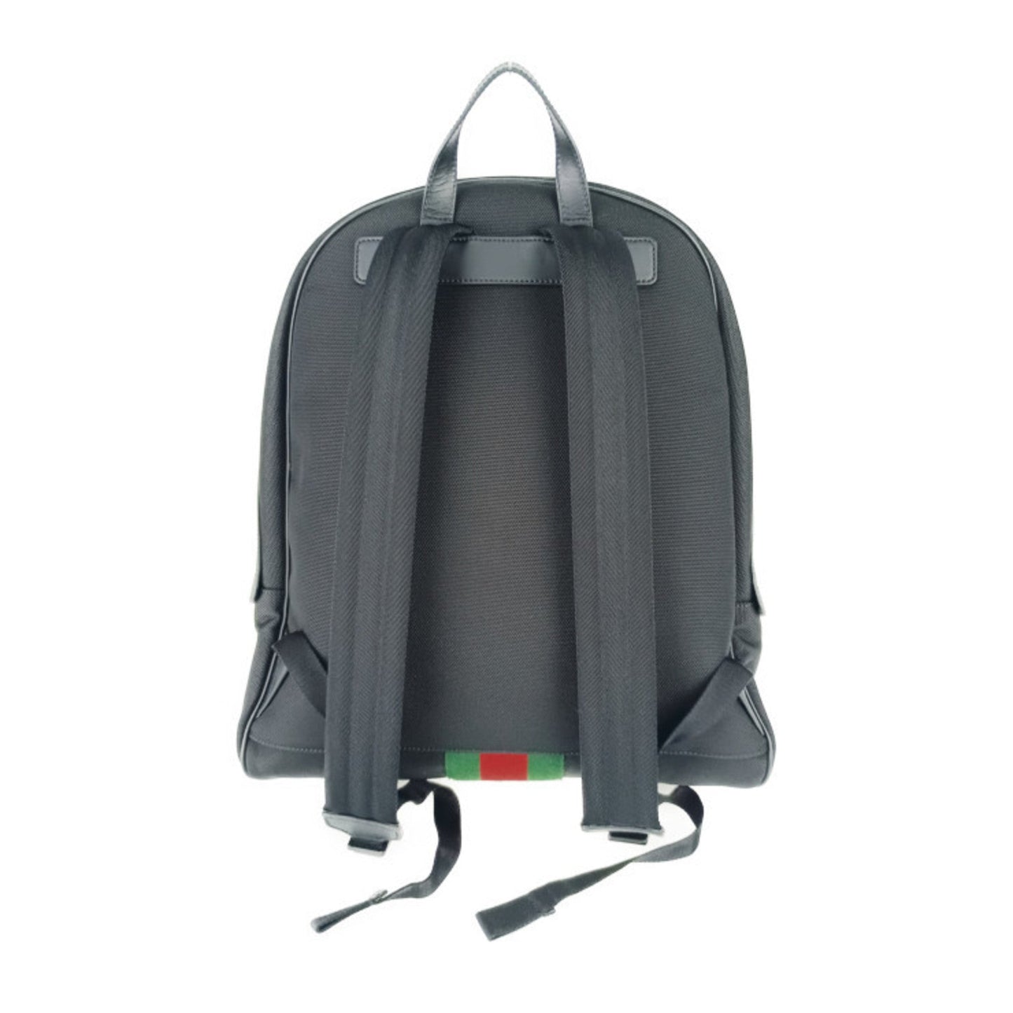 Gucci Black Canvas Leather Backpack ( )
