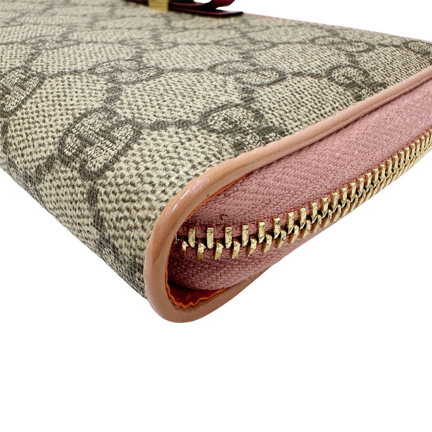 Gucci Gray Pink Pvc Long Wallet (Bi-Fold) ( )