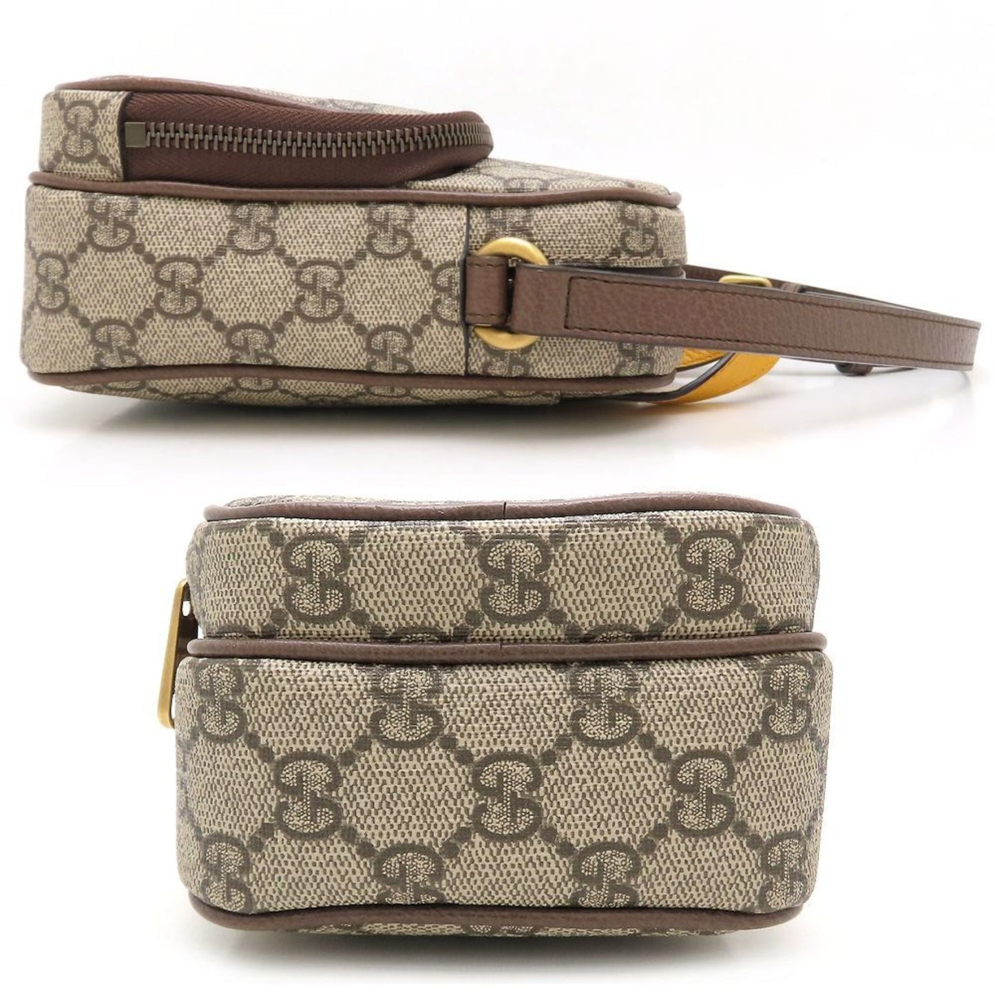 Gucci Beige Brown Gg Supreme Shoulder Bag ( )