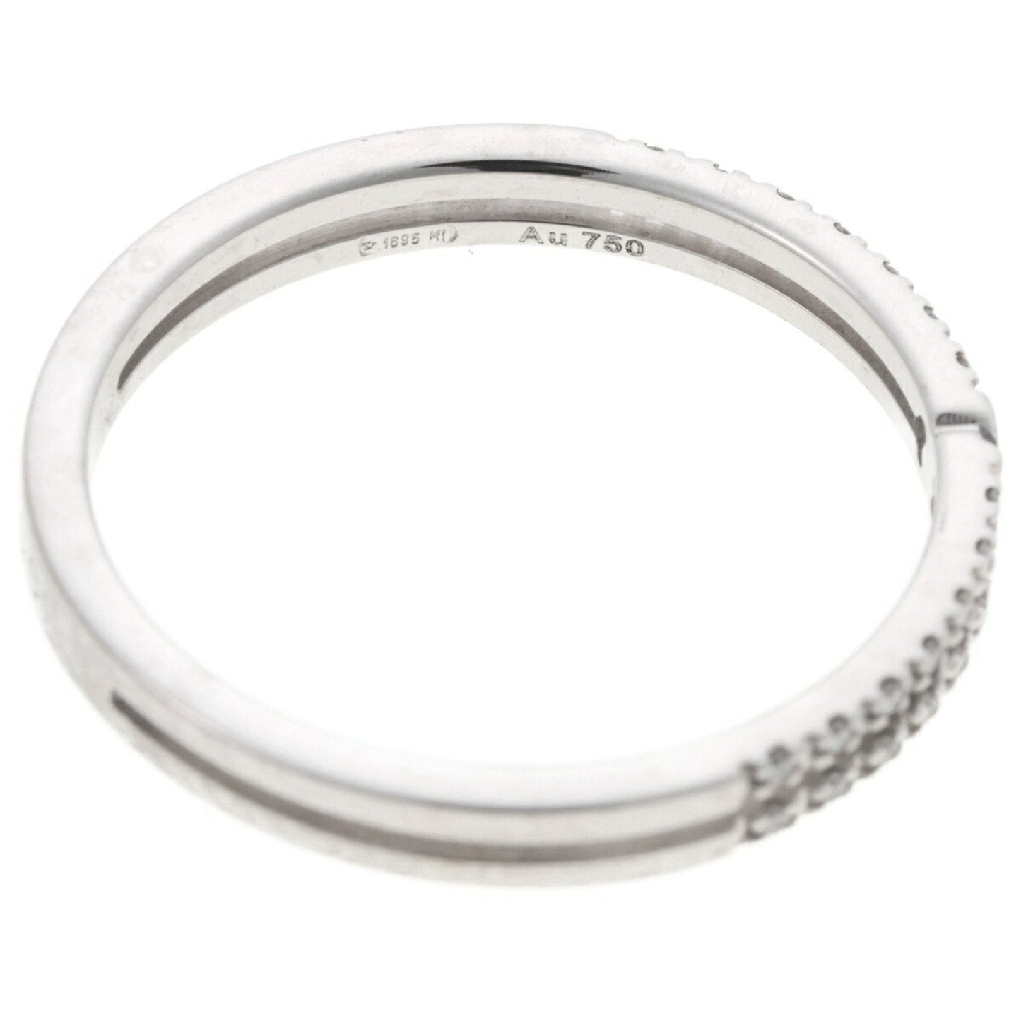 Gucci Clear White Gold White Gold (18K) Band Ring ( )