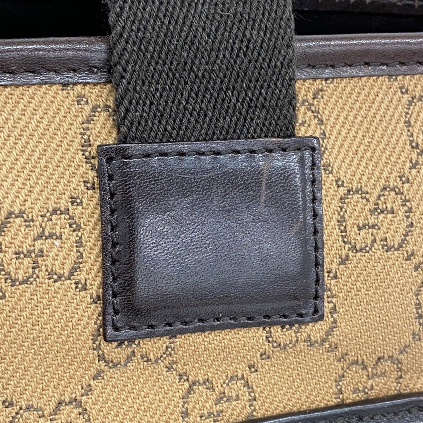 Gucci Brown Denim Tote Bag ( )