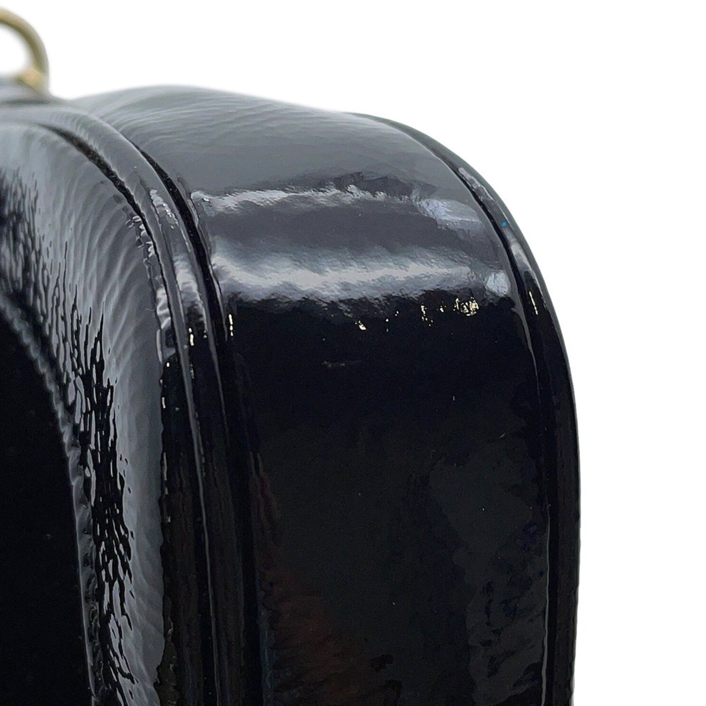 Gucci Black Patent Leather Shoulder Bag ( )