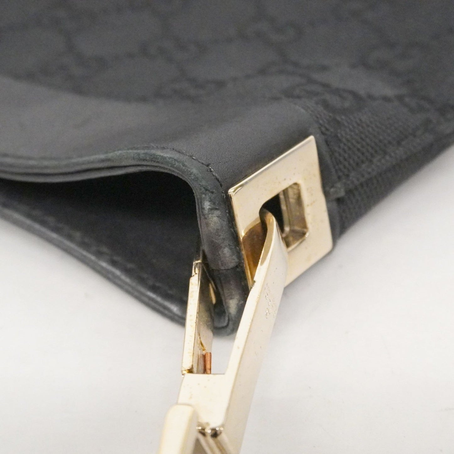 Gucci Black Canvas Shoulder Bag ( )