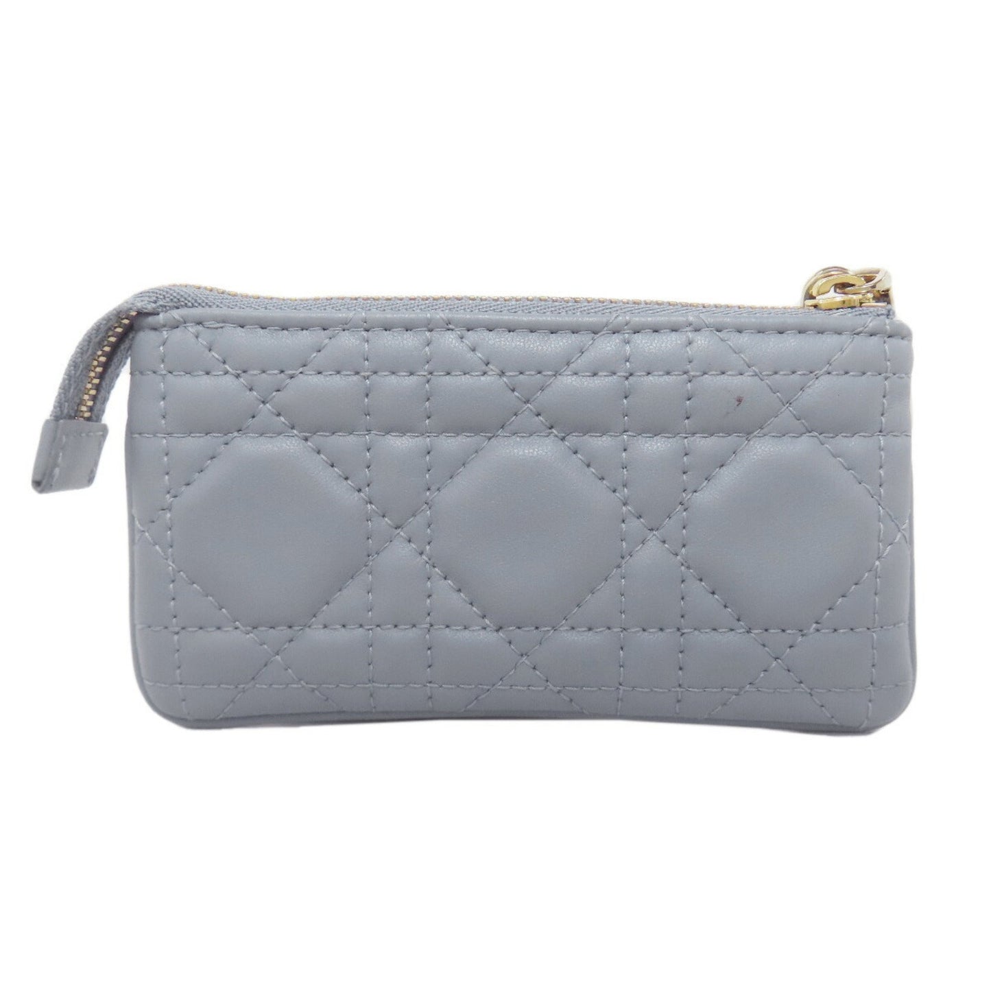 Christian Dior Blue Leather Coin Purse/Coin Case ()