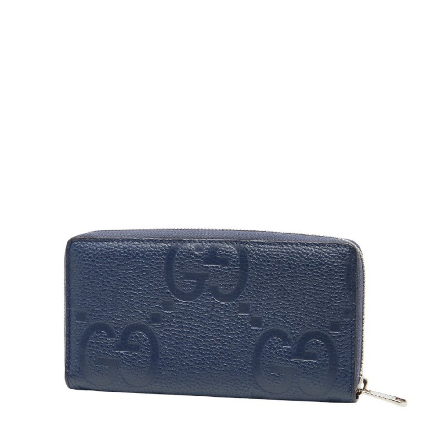 Gucci Navy Leather Long Wallet (Bi-Fold) ( )