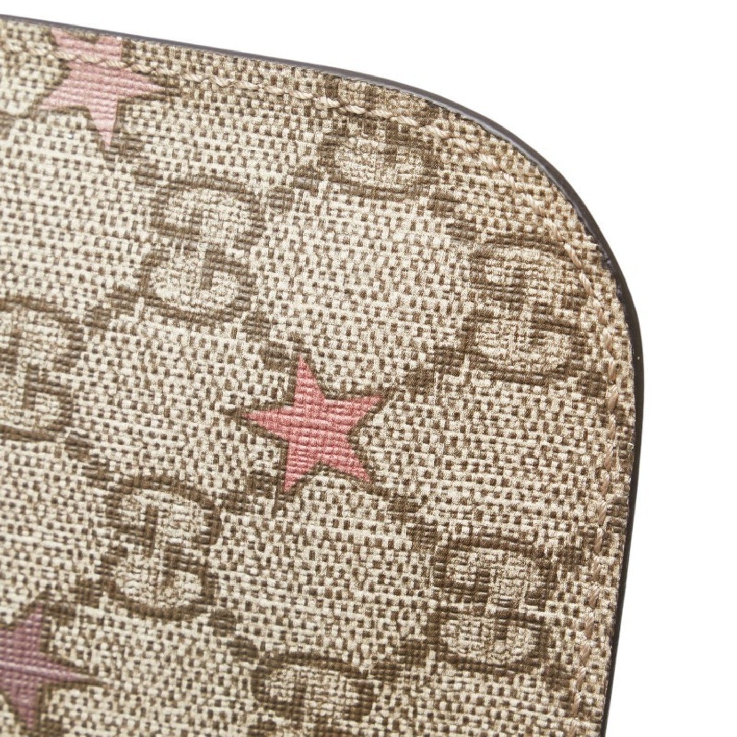 Gucci Beige Pink Pvc Leather Pouch ( )