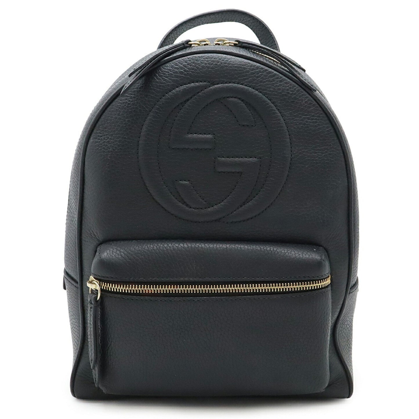 Gucci Soho Black Yellow Leather Backpack ( )