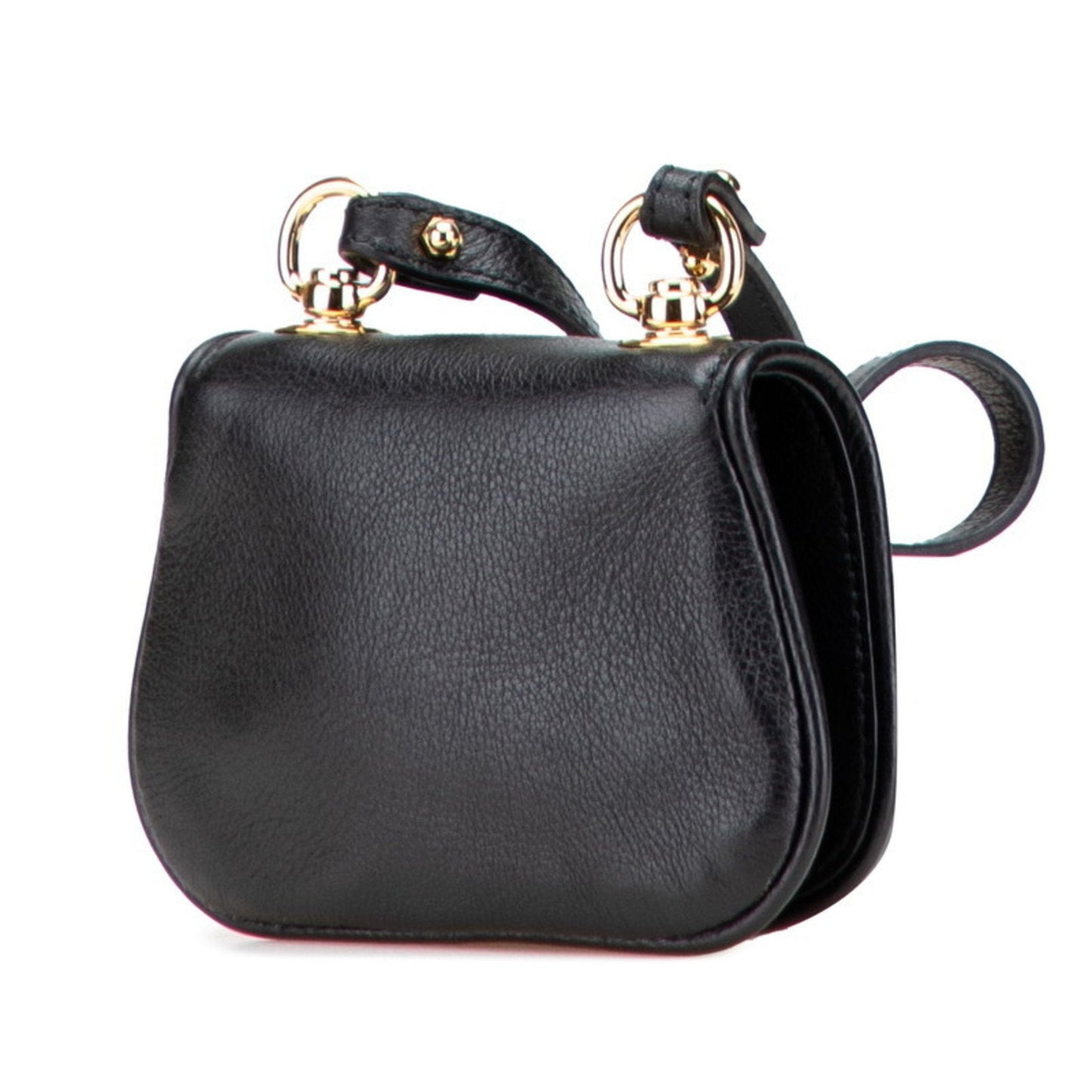 Gucci Black Leather Shoulder Bag ( )