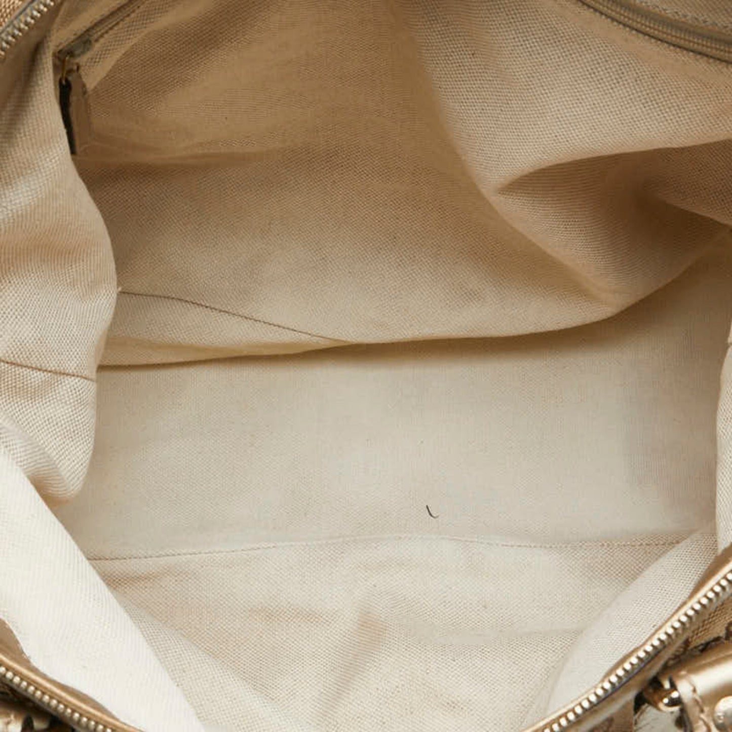 Gucci Gg Canvas Beige Champagne Gold Gg Canvas Leather Handbag Shoulder Bag ( )