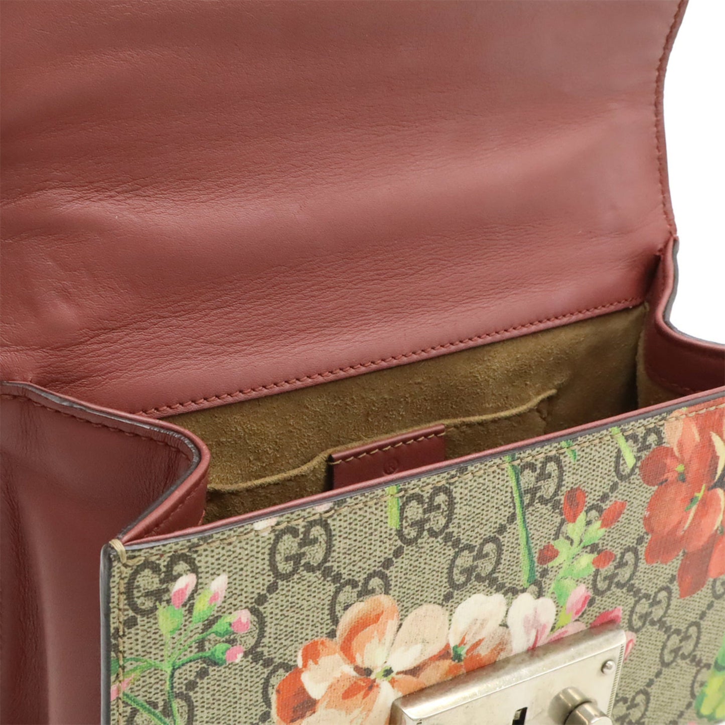 Gucci Beige Multi-Color Pink Pvc Leather Shoulder Bag ( )