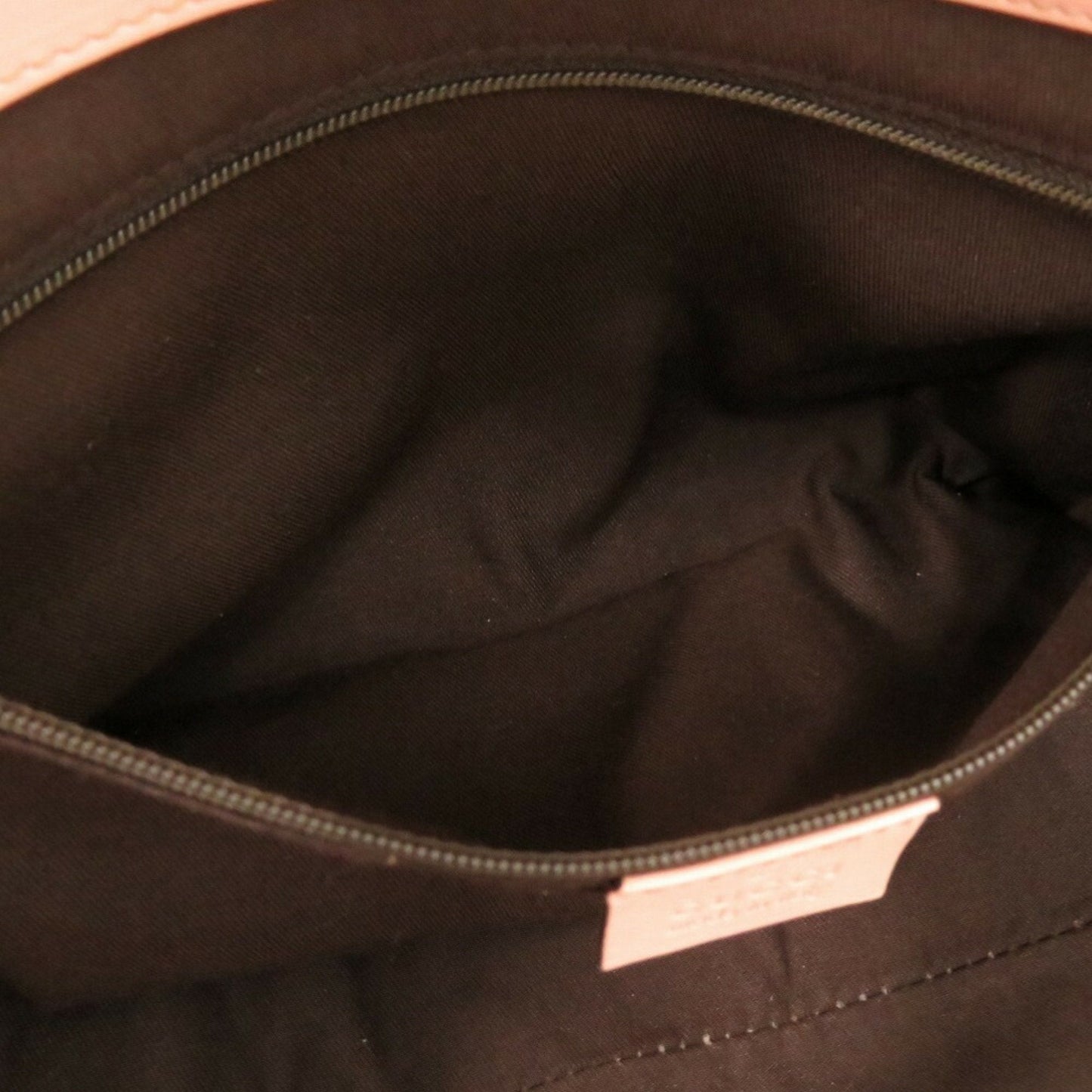 Gucci Beige Pink Gg Canvas Leather Handbag Tote Bag ( )