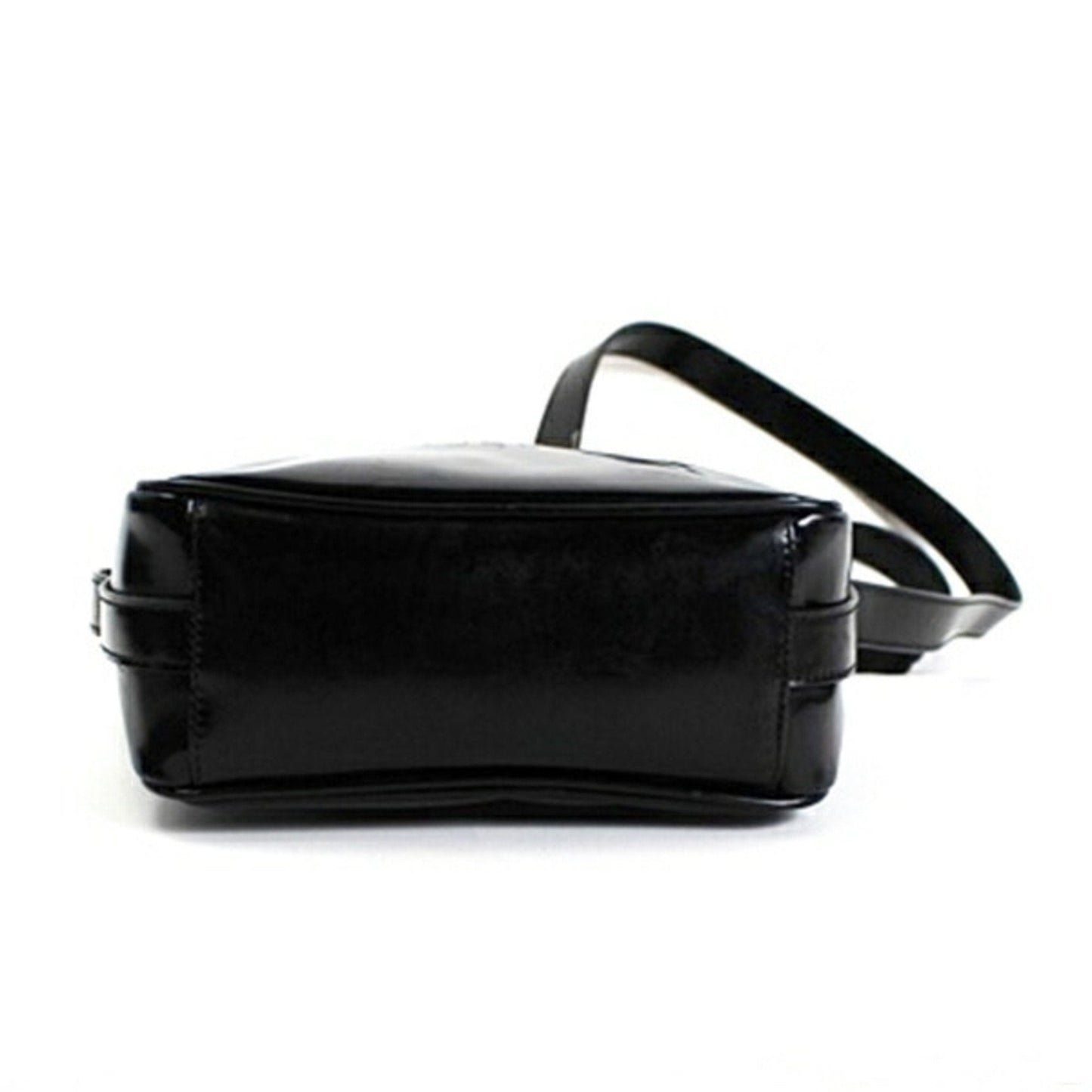 Gucci Black Gray Leather Shoulder Bag ( )