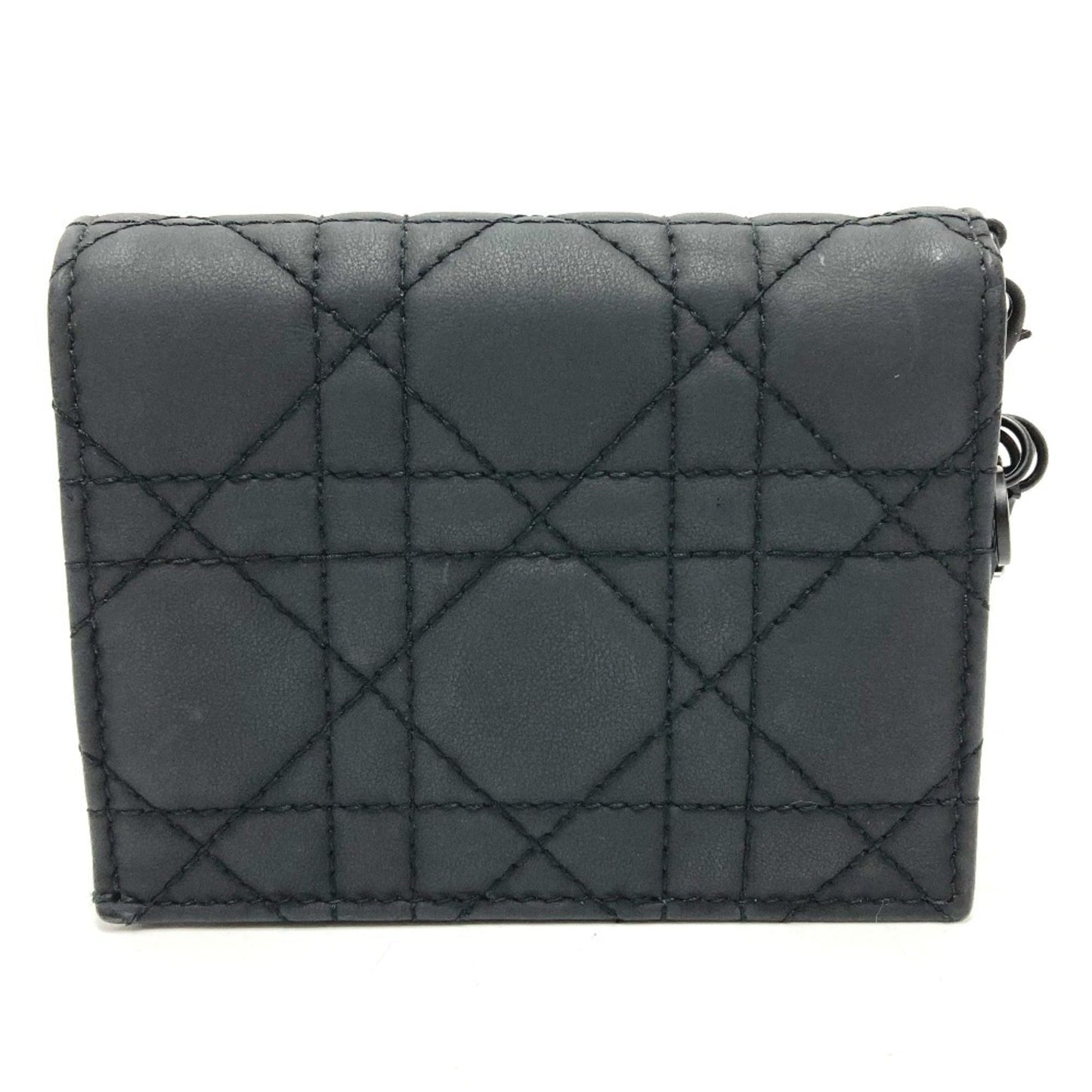Christian Dior Black Leather Wallet (Bi-Fold) ()