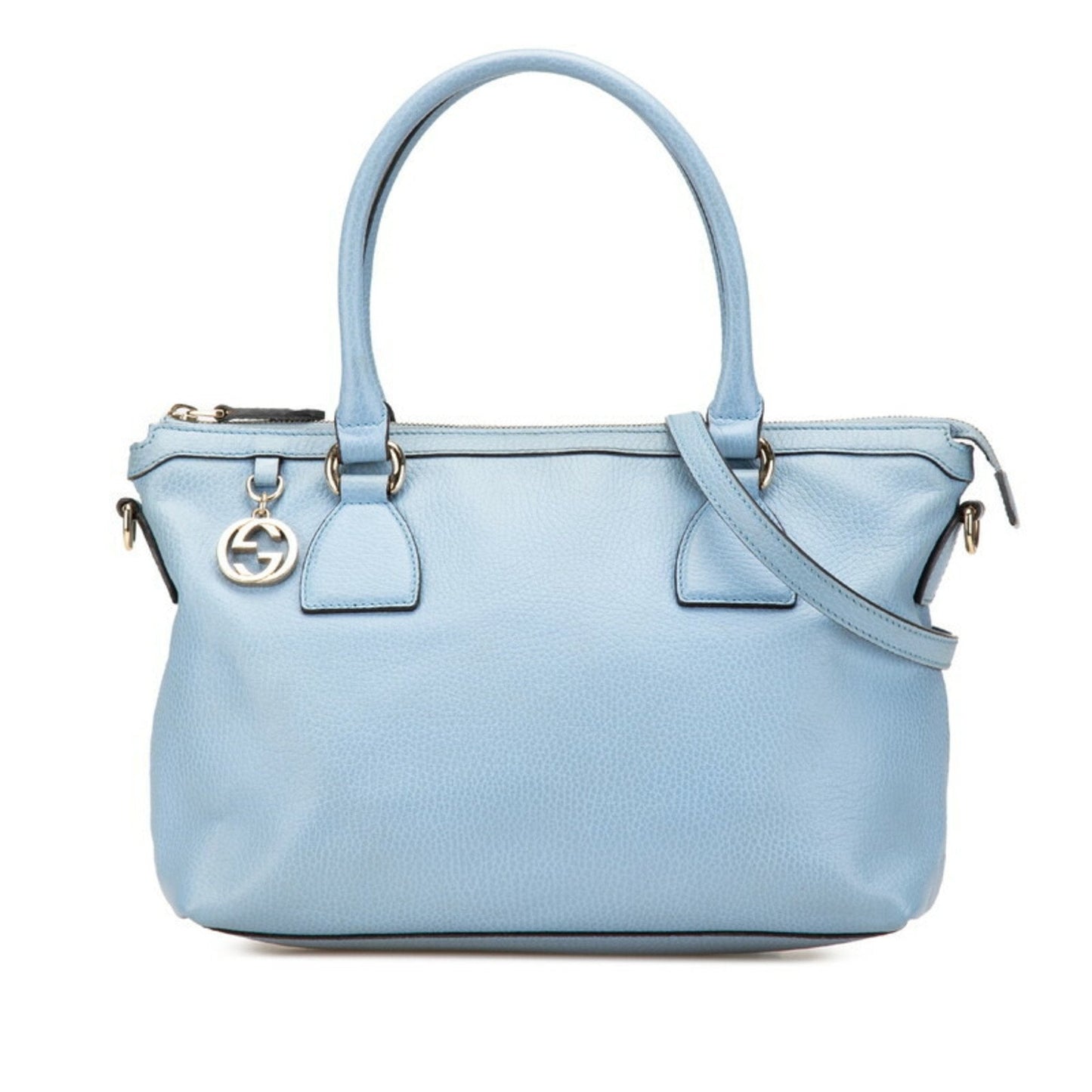 Gucci Light Blue Leather Handbag Shoulder Bag ( )