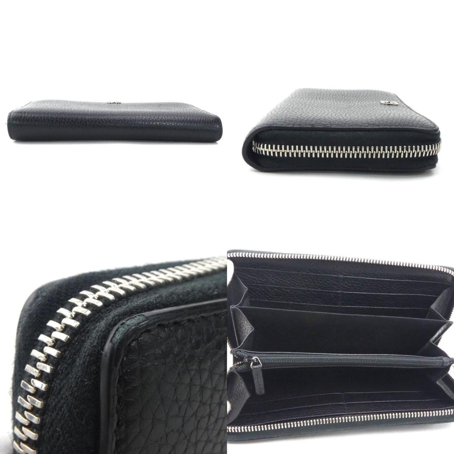 Gucci Black Leather Long Wallet (Bi-Fold) ( )