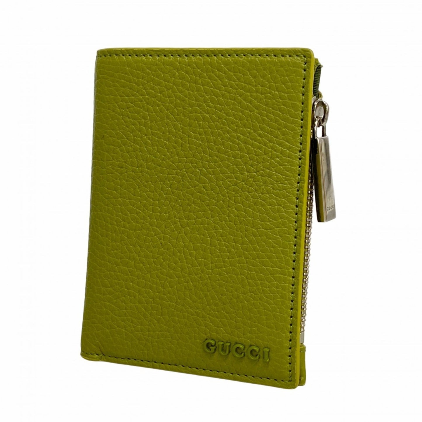 Gucci Gray Khaki Leather Wallet (Bi-Fold) ( )