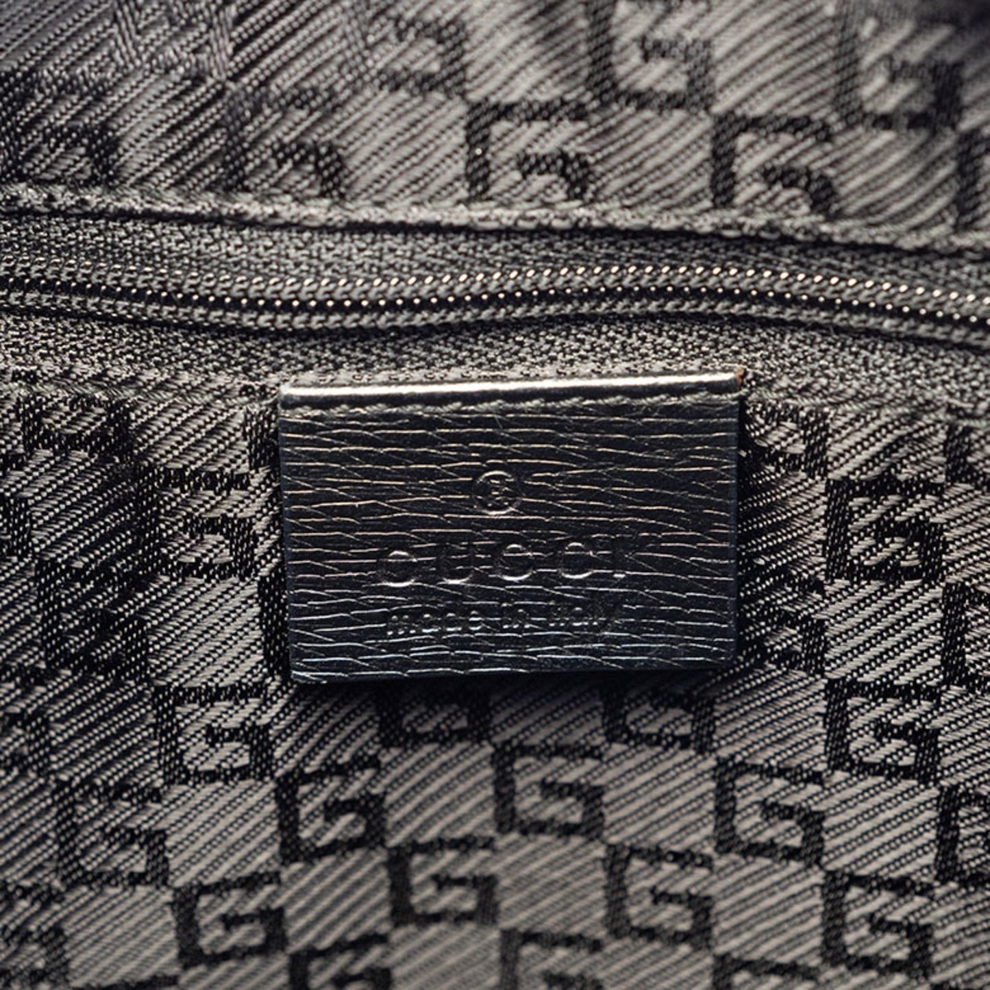 Gucci Black Leather Tote Bag ( )