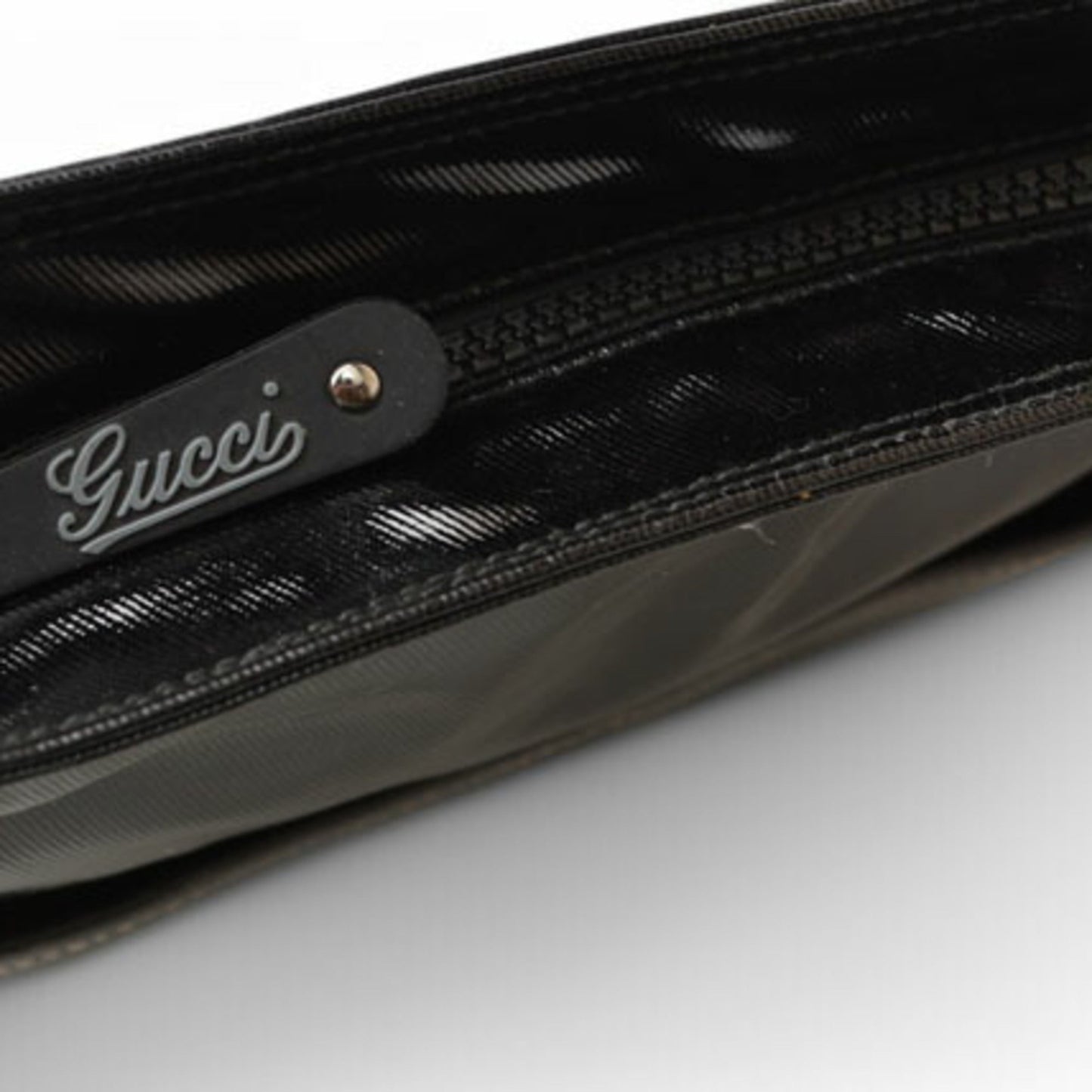Gucci Black Coated Canvas Shoulder Bag ( )