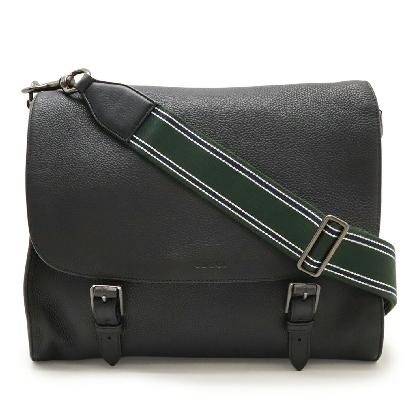 Gucci Black Leather Shoulder Bag ( )