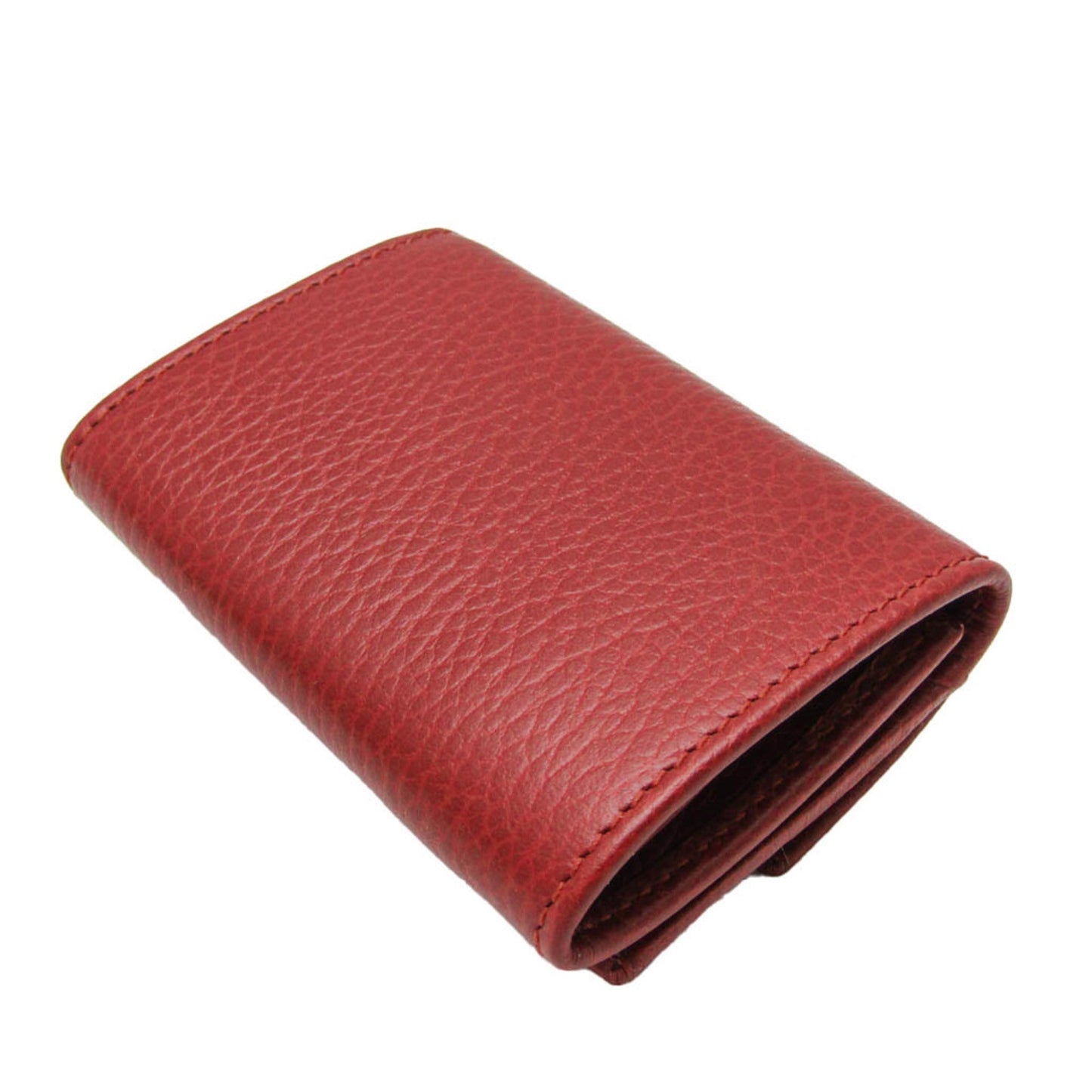 Gucci Red Color Leather Wallet (Tri-Fold) ( )