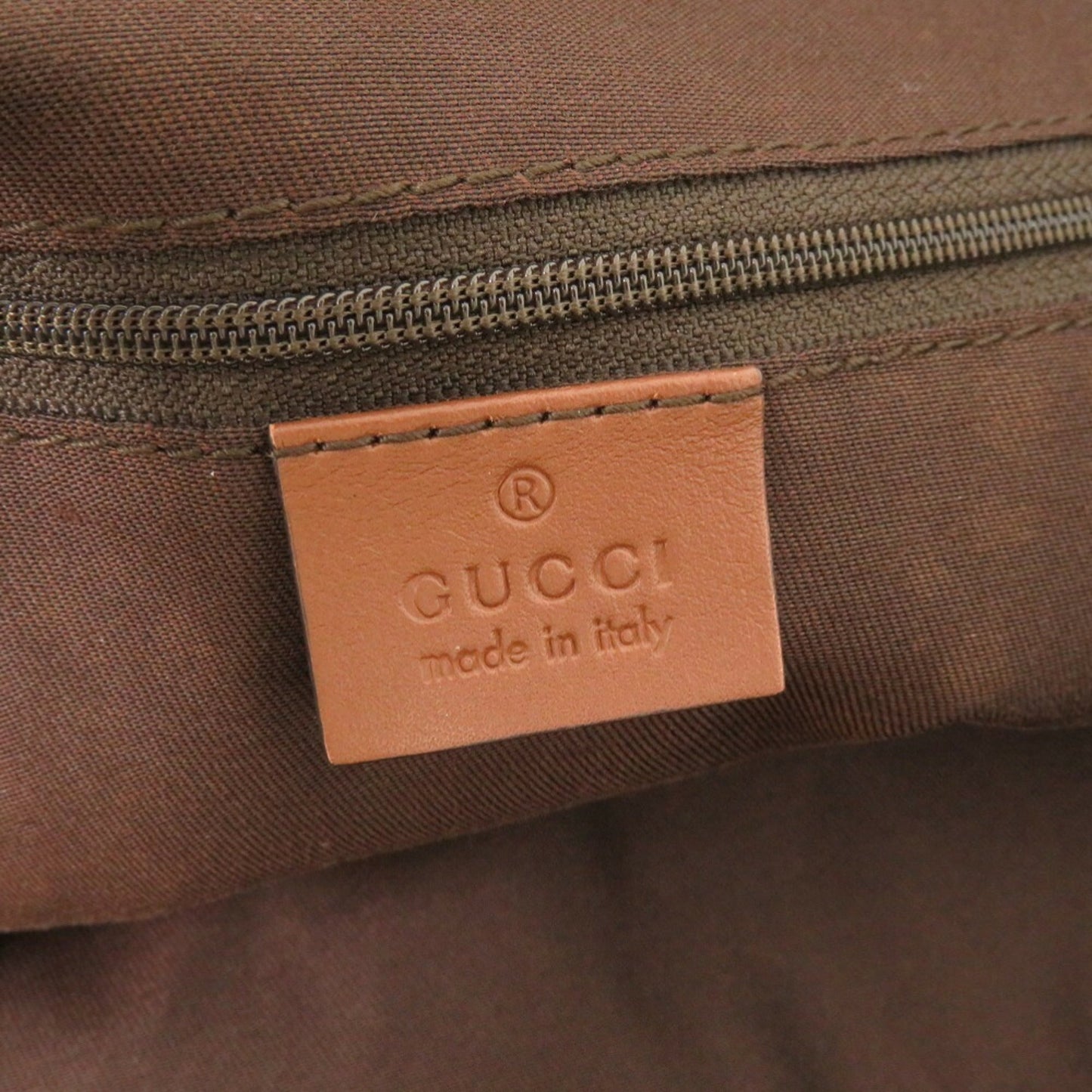 Gucci Beige Brown Gg Canvas Leather Handbag ( )
