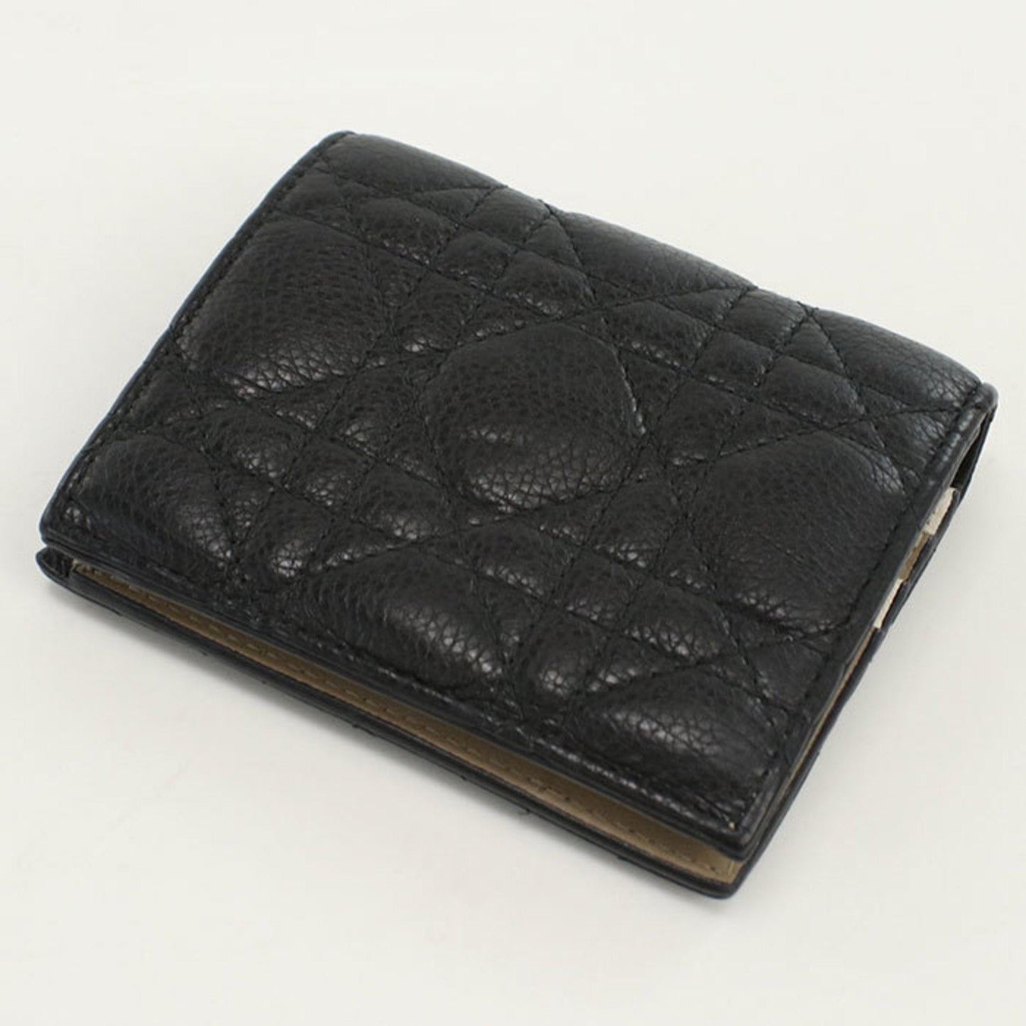 Christian Dior Black Leather Wallet (Bi-Fold) ()