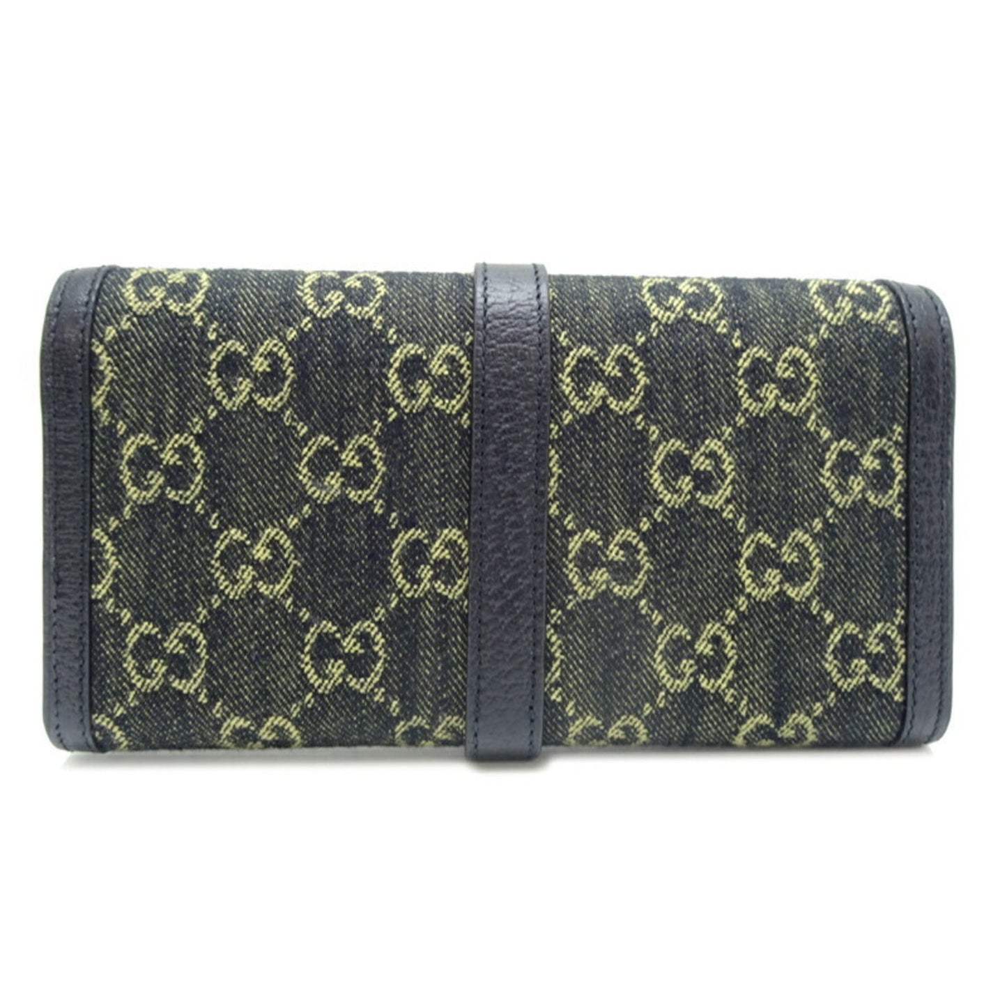 Gucci Black Gg Canvas Chain/Shoulder Wallet ( )