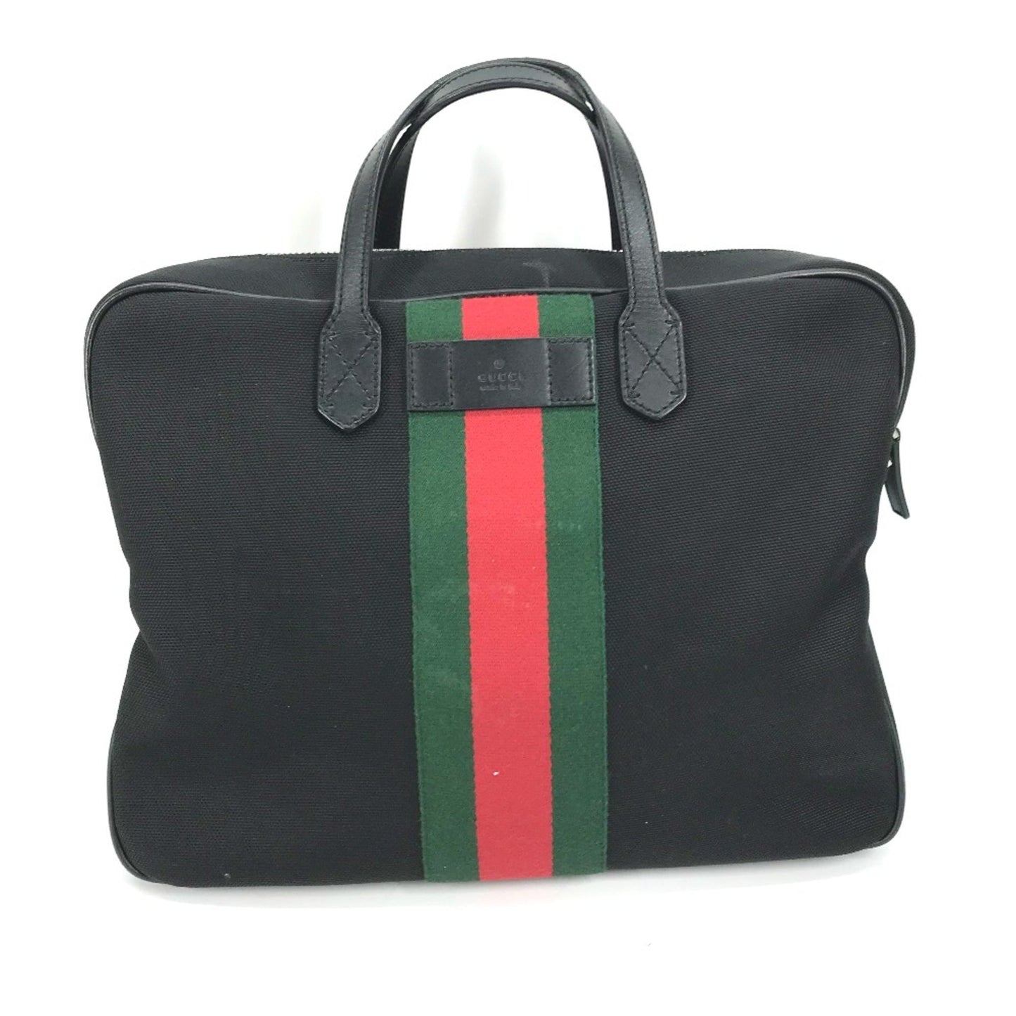 Gucci Black Leather Tote Bag ( )