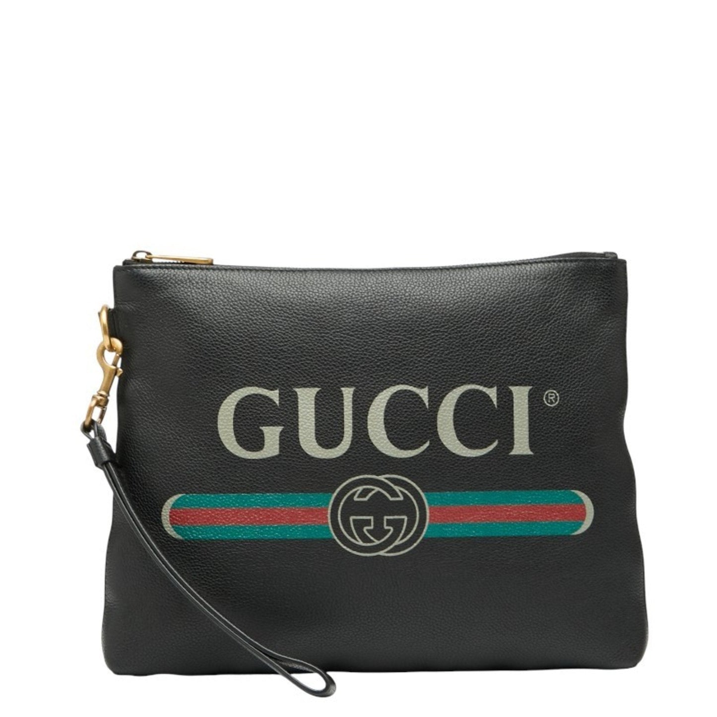 Gucci Black Leather Clutch Bag ( )