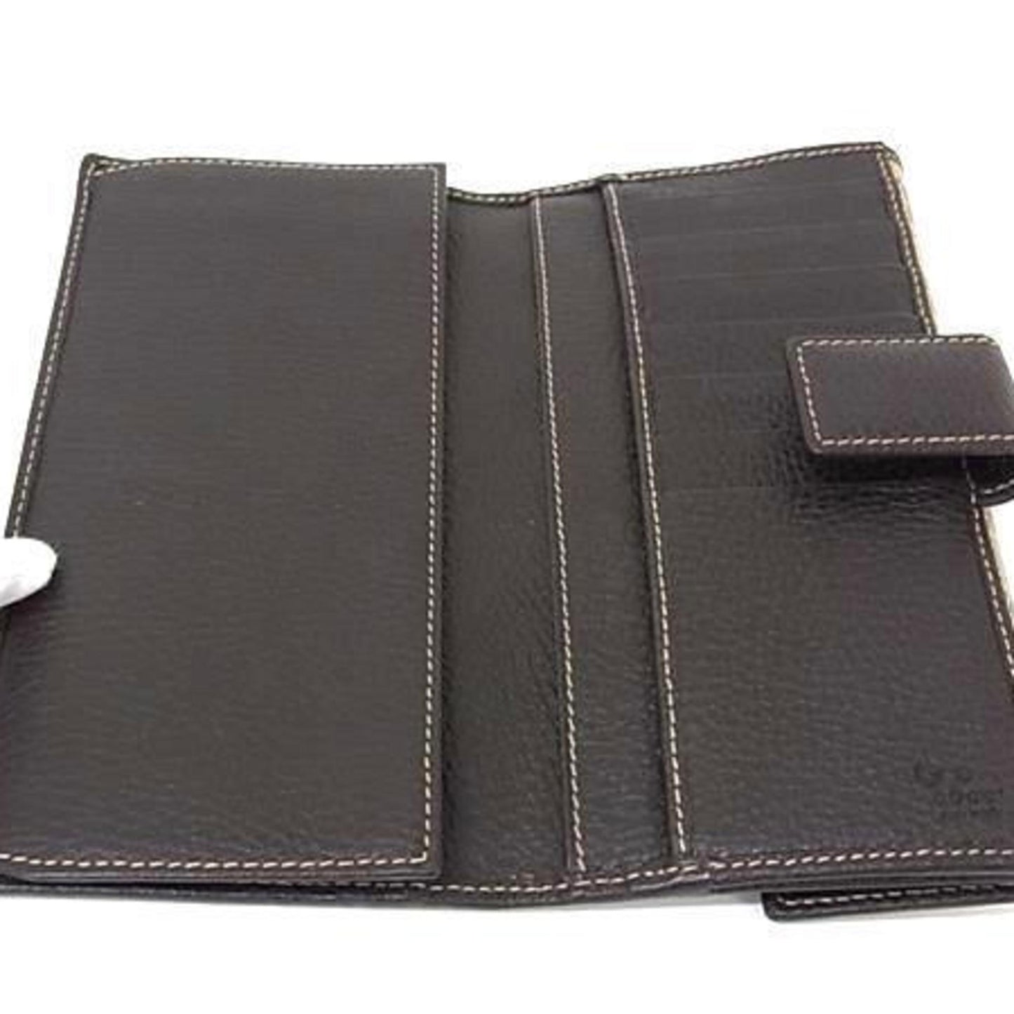 Gucci Gg Crystal Beige Brown Gg Crystal Long Wallet (Bi-Fold) ( )