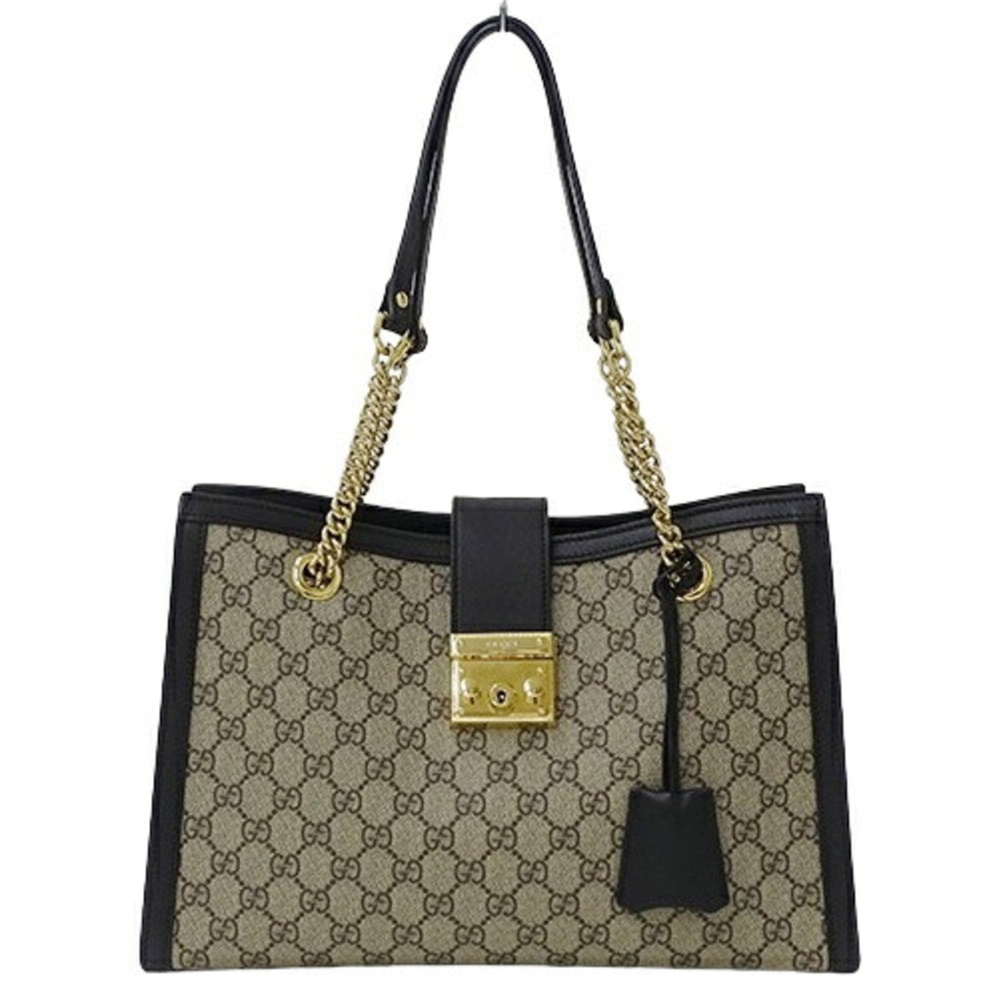 Gucci Beige Black Brown Gg Supreme Shoulder Bag Tote Bag