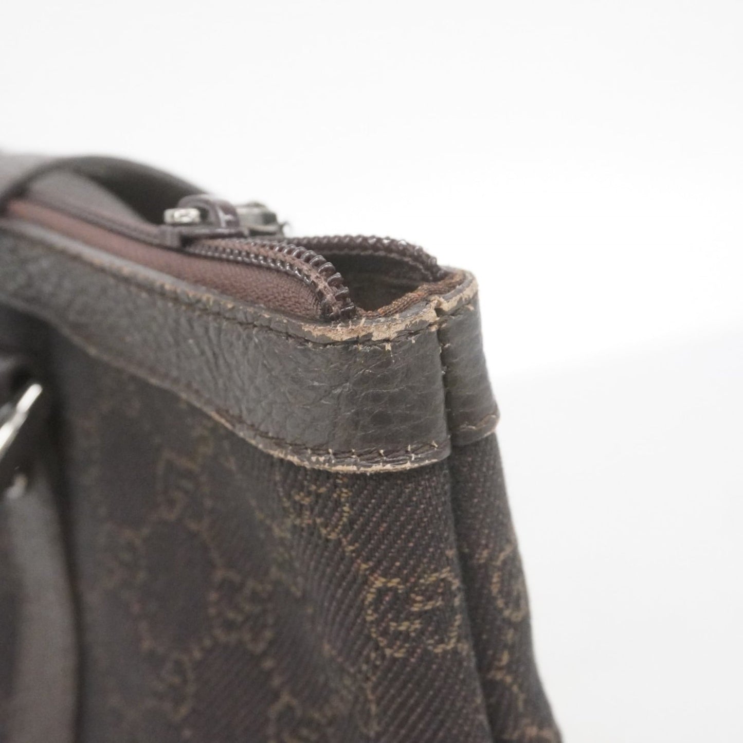 Gucci Brown Denim Tote Bag ( )