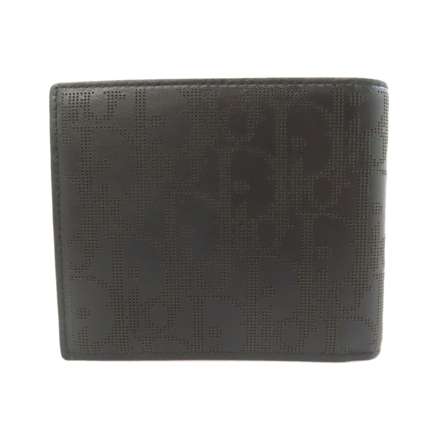 Christian Dior Black Leather Bill Wallet (Bi-Fold) ()