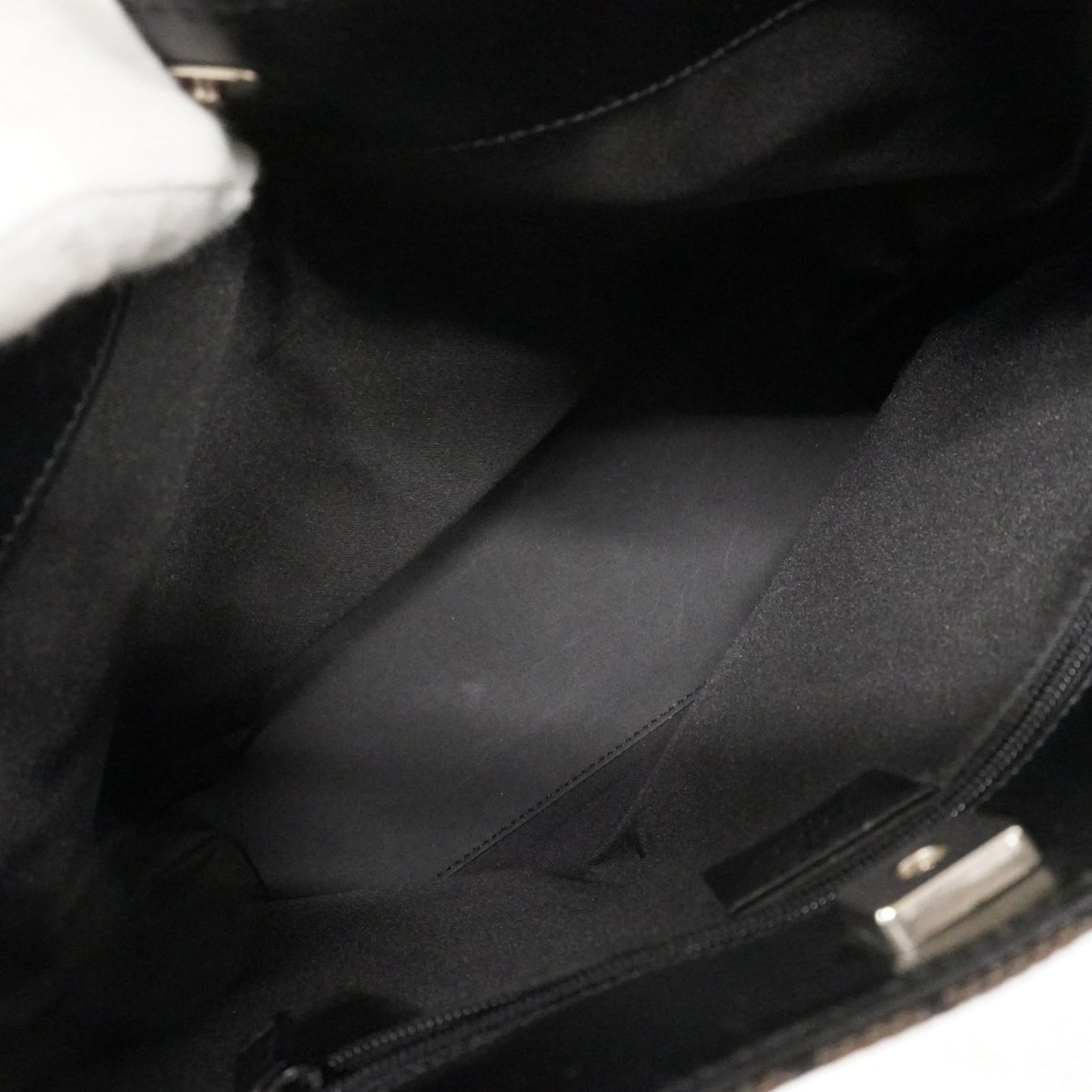 Gucci Black Brown Canvas Handbag ( )