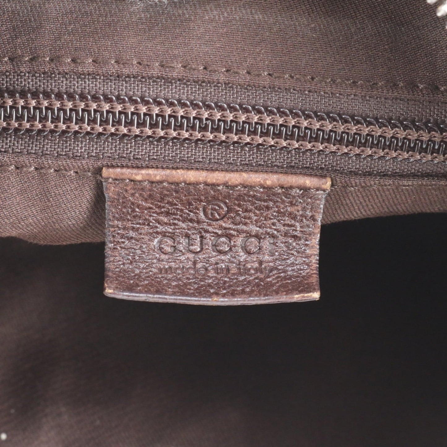 Gucci Gg Canvas Brown Leather Canvas Shoulder Bag ( )