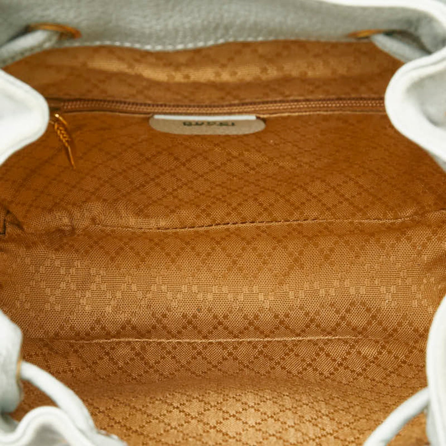 Gucci Light Blue Leather Suede Backpack ( )