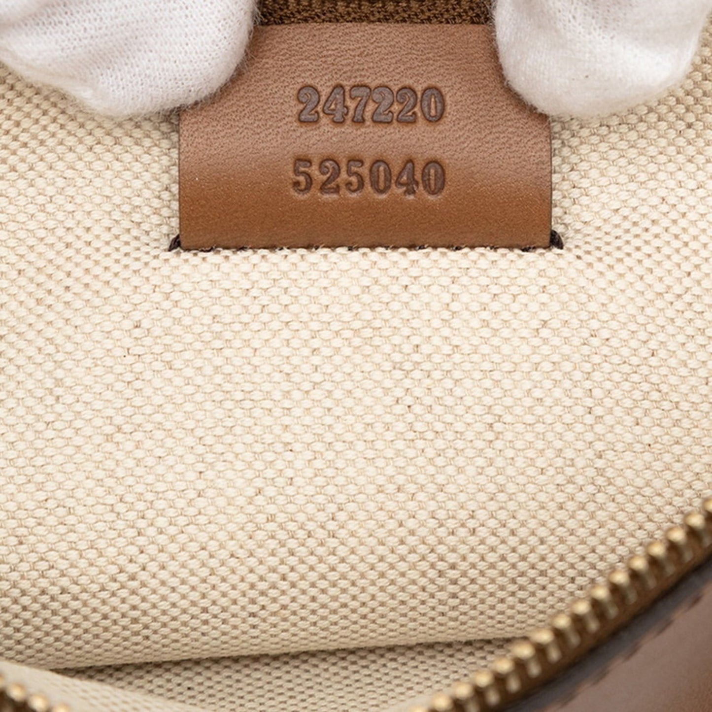 Gucci Gg Canvas Beige Brown Gg Canvas Leather Tote Bag ( )