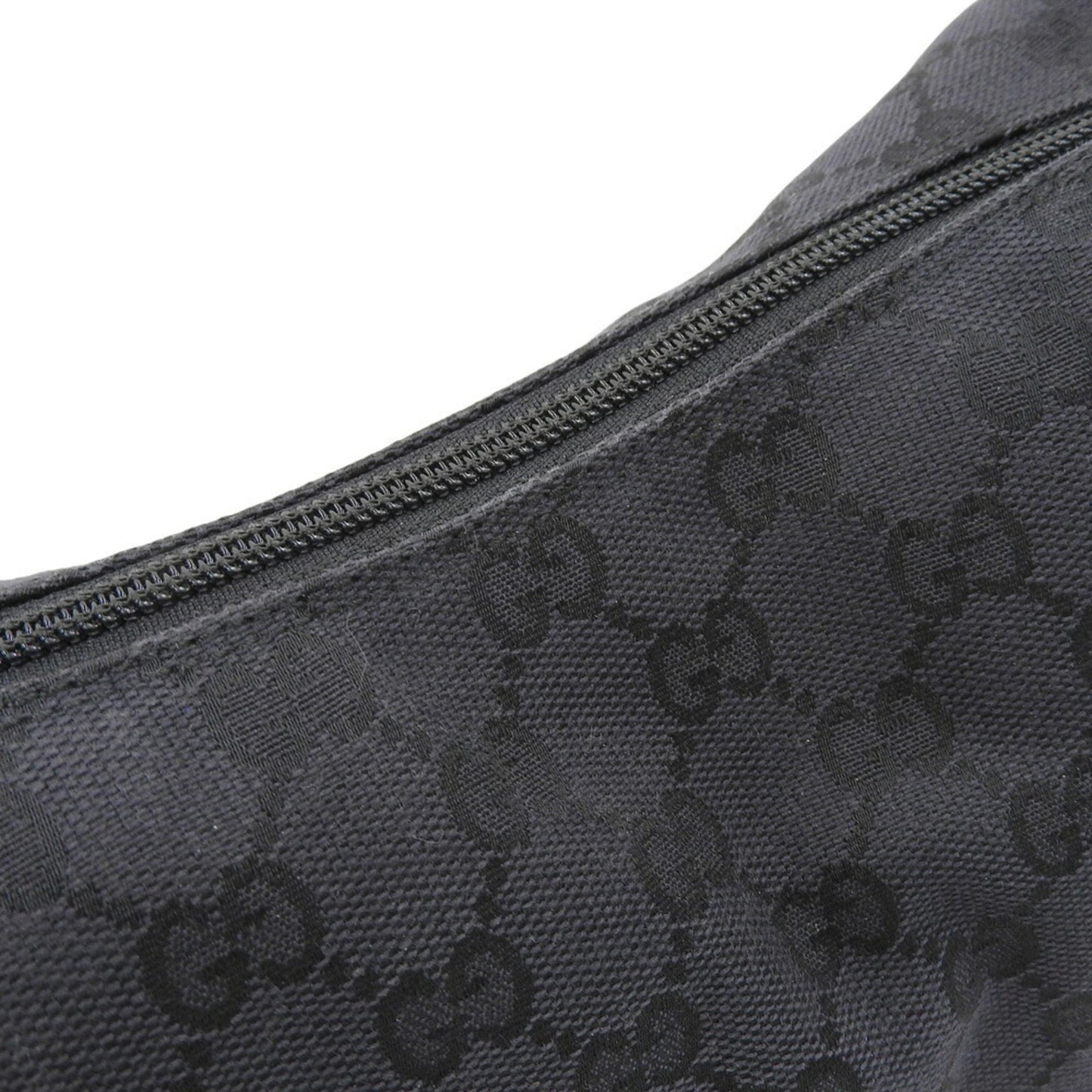 Gucci Black Gg Canvas Shoulder Bag ( )