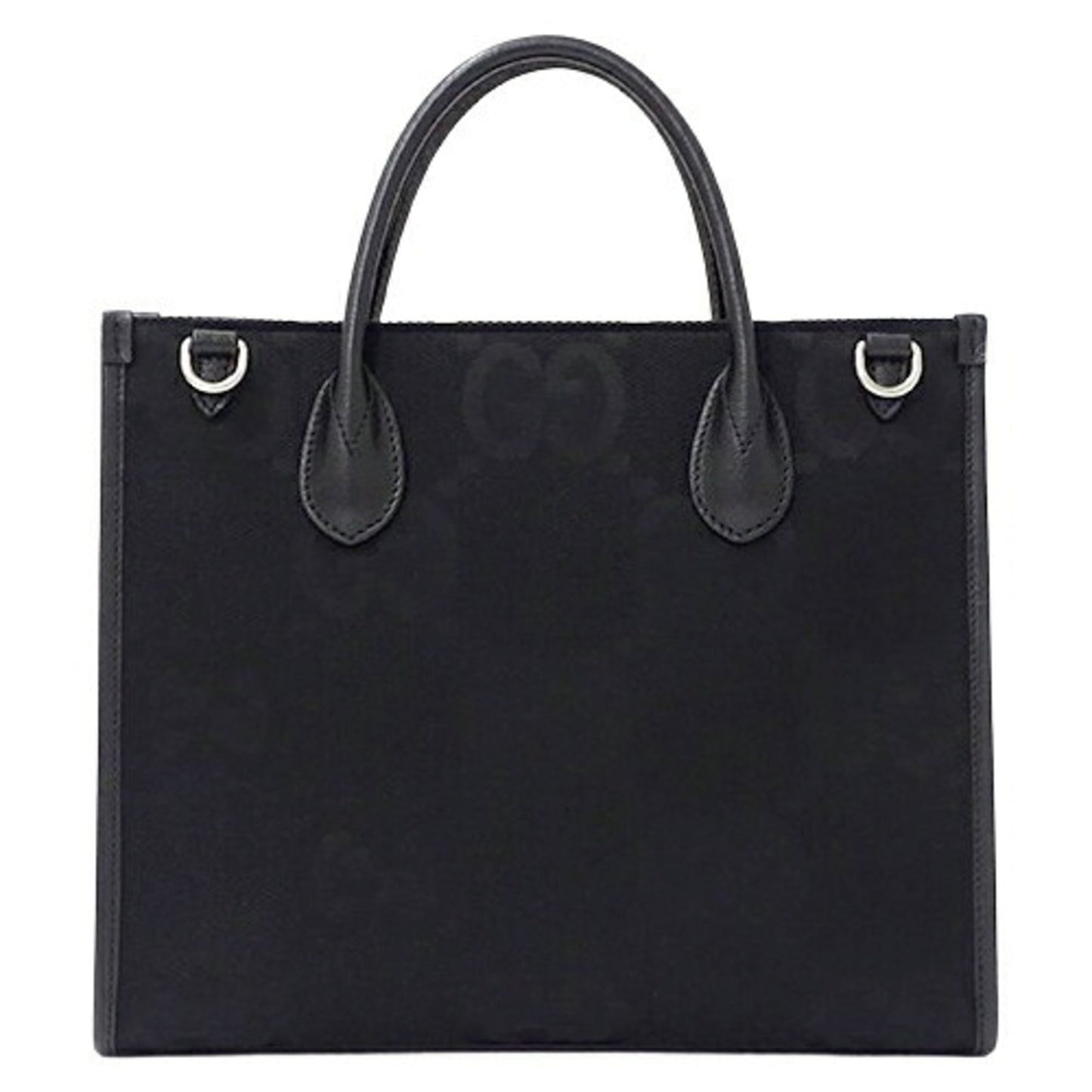 Gucci Black Canvas Handbag Shoulder Bag Tote Bag