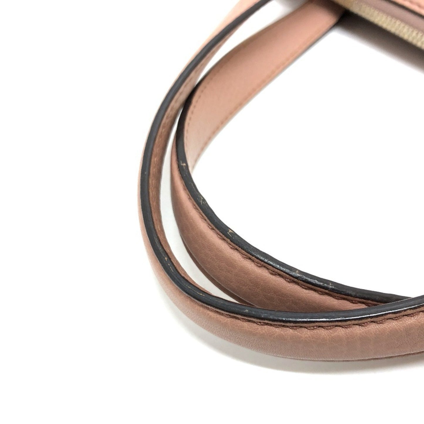 Gucci Pink Beige Leather Handbag ( )