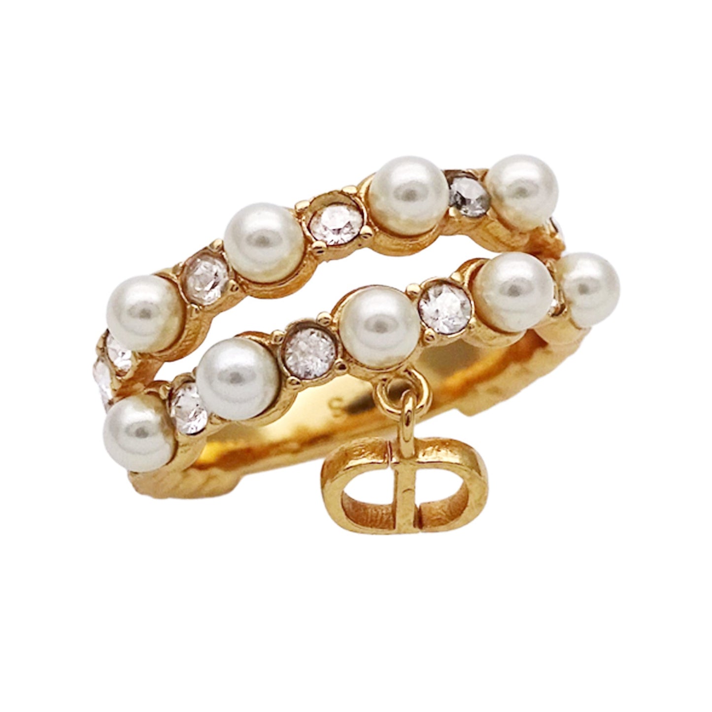 Christian Dior Gold Metal Band Ring ()