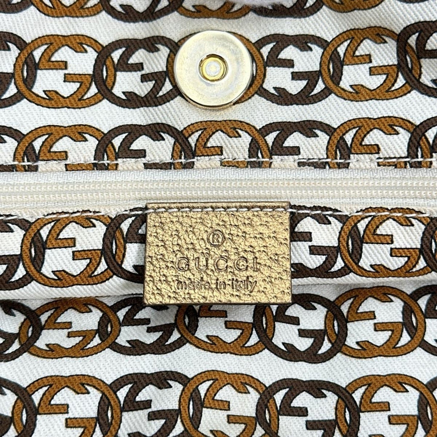 Gucci Beige Gg Canvas Handbag Tote Bag ( )