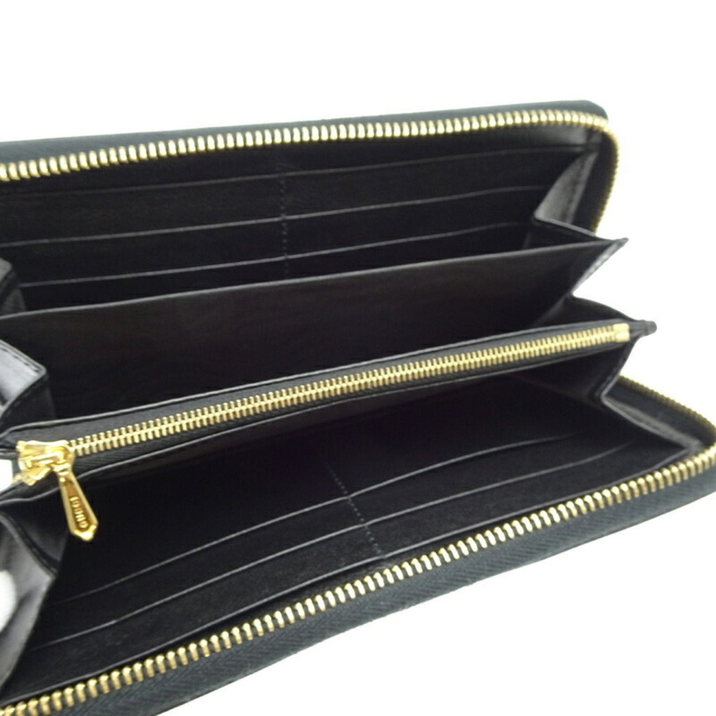 Gucci Black Leather Long Wallet (Bi-Fold) ( )