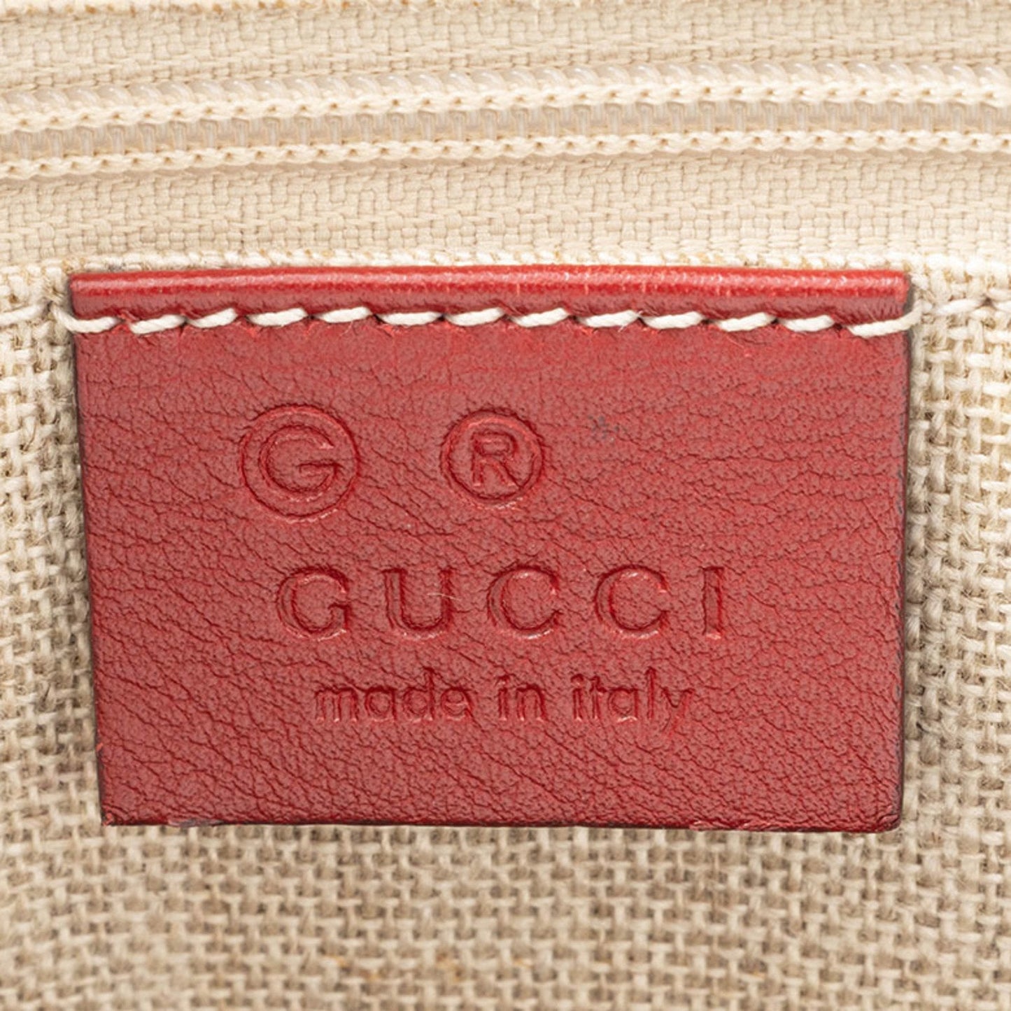Gucci Microguccissima Red Color Leather Shoulder Bag ( )