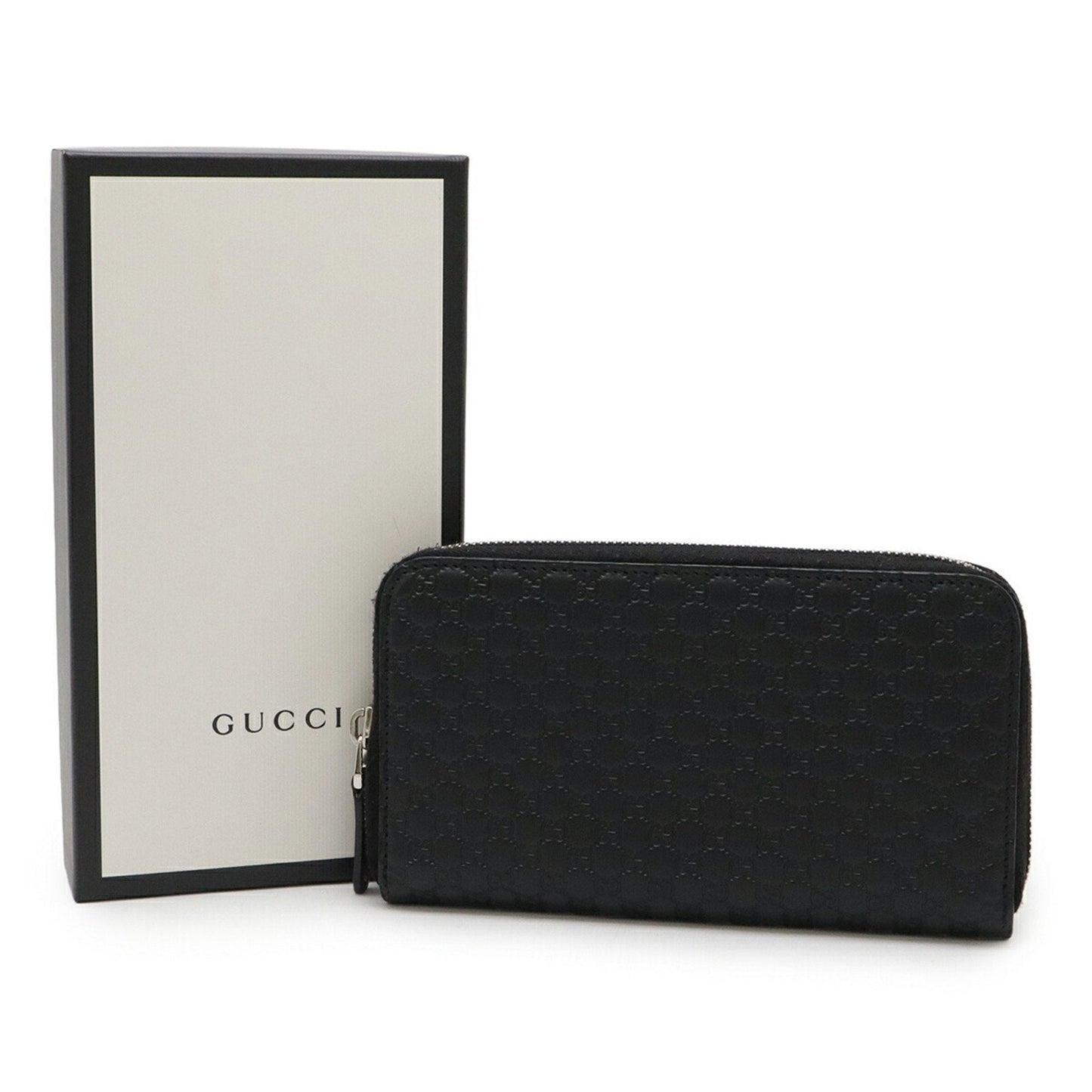 Gucci Black Leather Long Wallet (Bi-Fold) ( )